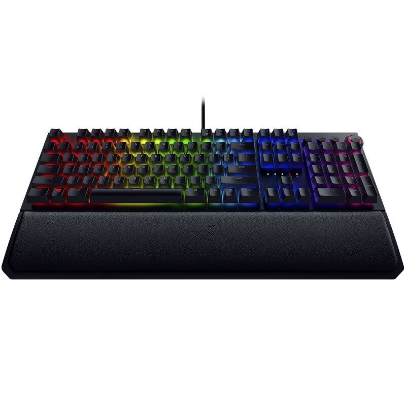 Original Razer Blackwidow Elite Orange Switch 104Keys Mechanical Keyboard Wrist Support RGB Gaming Wired Keyboard