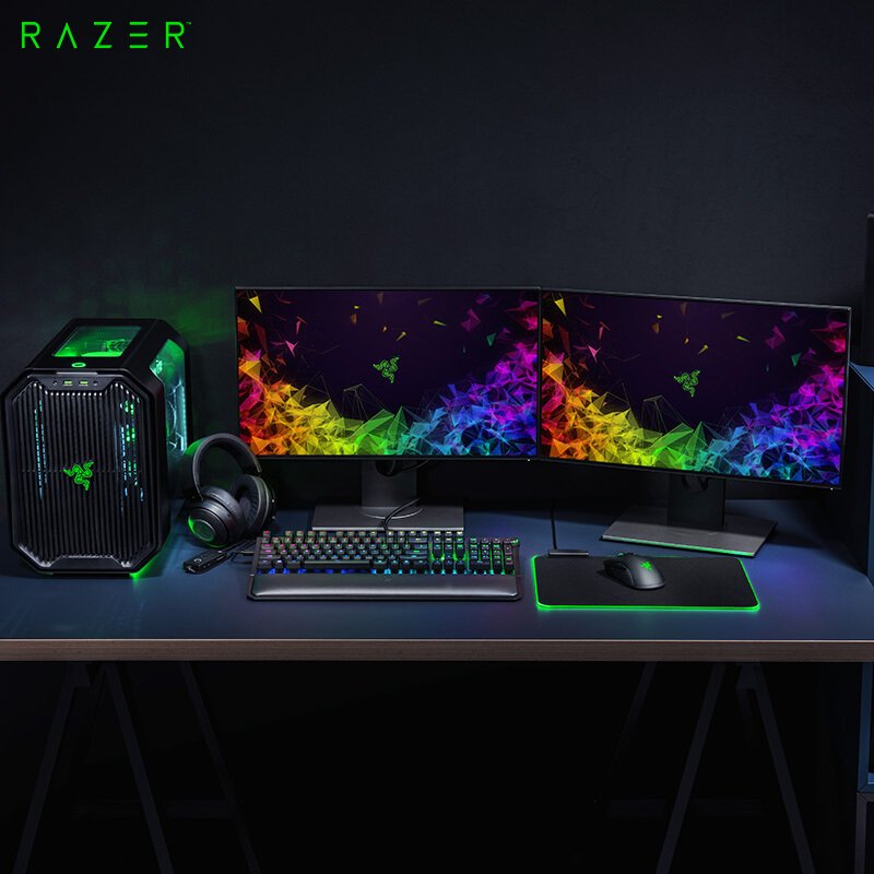 Original Razer Blackwidow Elite Orange Switch 104Keys Mechanical Keyboard Wrist Support RGB Gaming Wired Keyboard