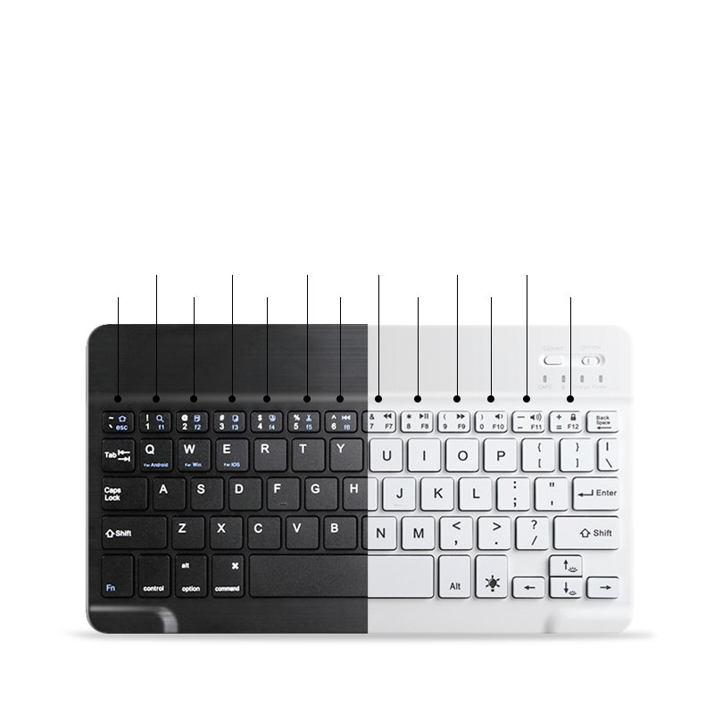 Rugged Smart Tablet Keyboard Case For iPad 7/8/9 10.2 Inch Case With Keyboard Soft Silicone With Pencil Holder