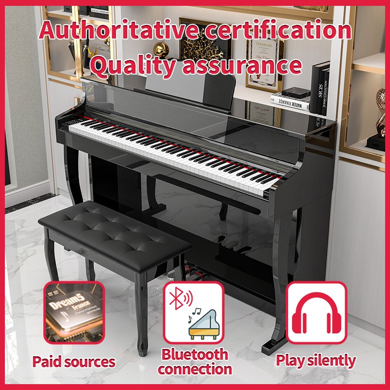 KIMFBAY Acoustic Piano electric professionnel piano 88 key professional piano keyboard