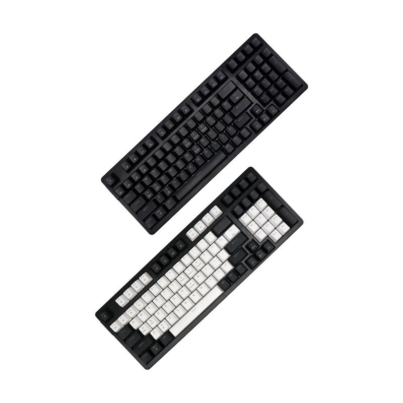 mechanical keyboard keycaps RGB LED Backlit Mechanical Gaming Keyboard with 98 Keys-Linear and Quiet-Red Switches