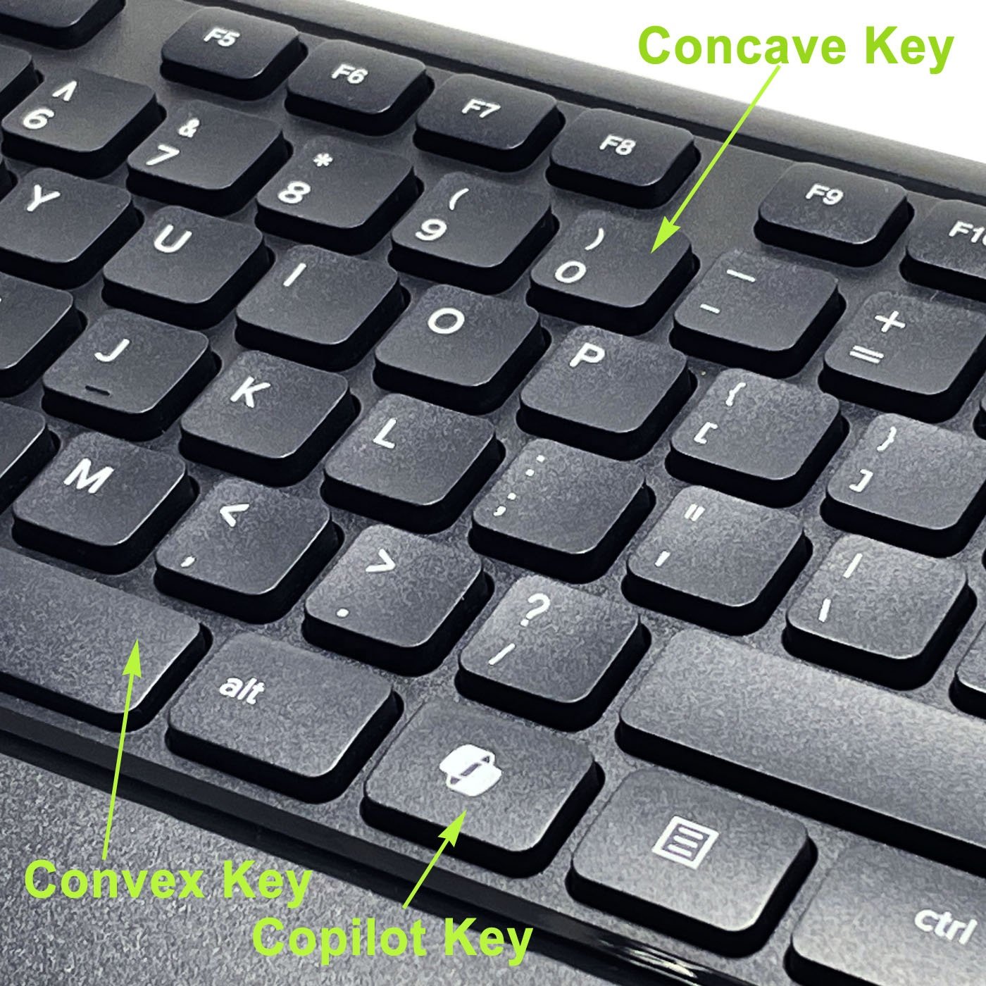 New Design Low Profile Ergonomic Chocolate keycap USB Keyboard with AI key for Windows PC