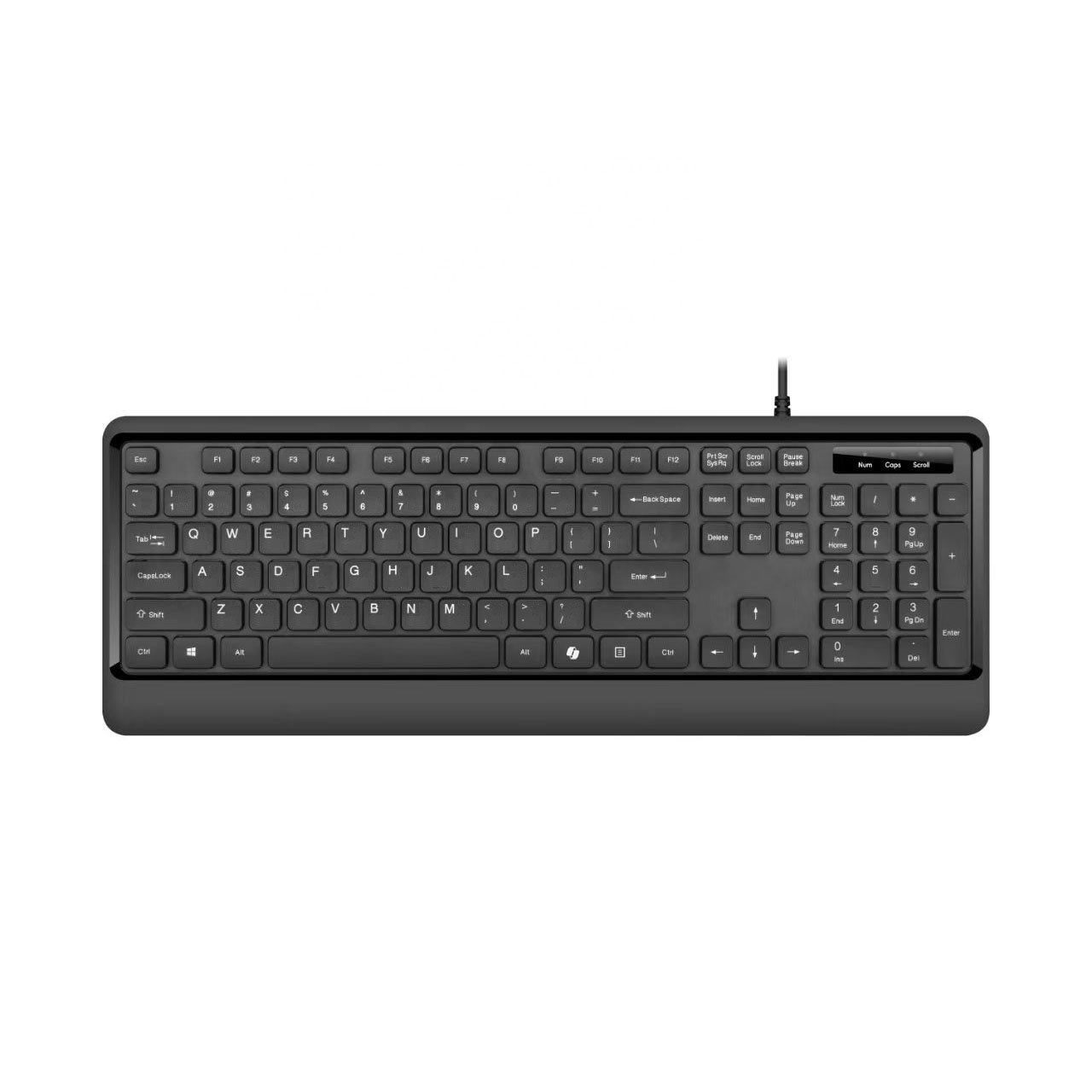 New Design Low Profile Ergonomic Chocolate keycap USB Keyboard with AI key for Windows PC