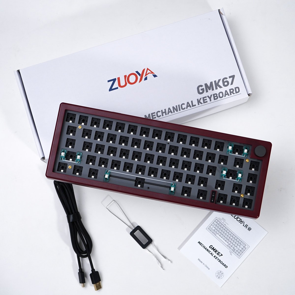 GMK67 Mechanical Keyboard Gasket Kit RGB Backlit Bluetooth 2.4G Wireless 3 Modes Hot Swappable Customized Keyboard No Switch