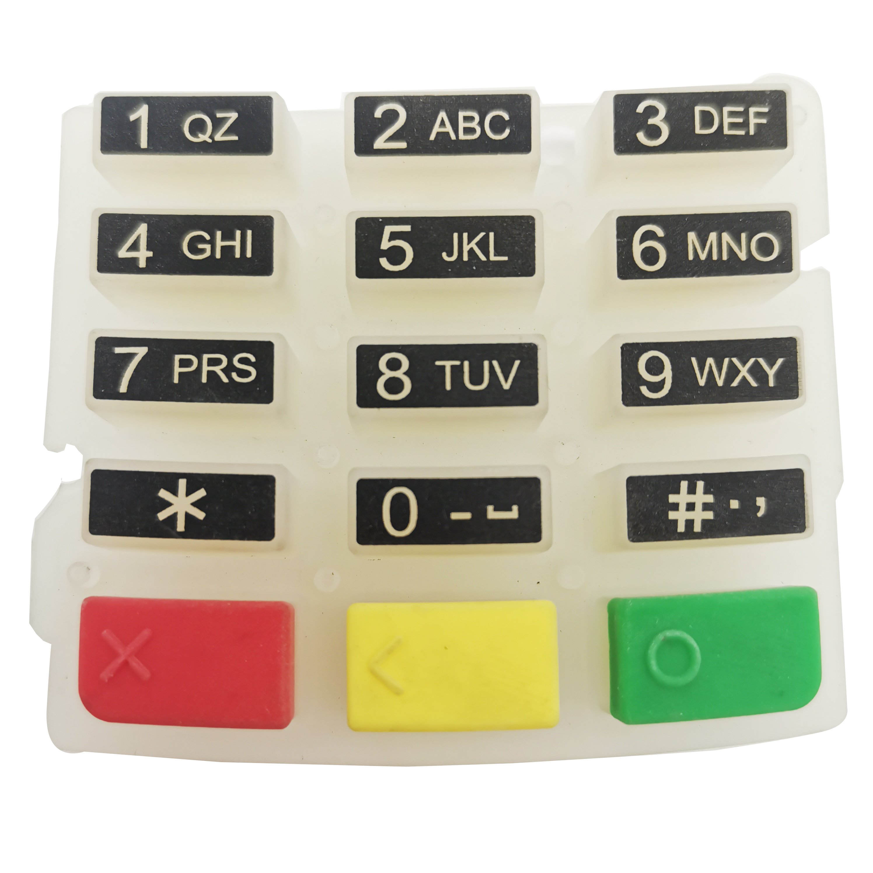 OEM Silicone Rubber Keypad High Wear-resistant Anti-slip Spray Coated Custom Remote Control Silicone Buttons