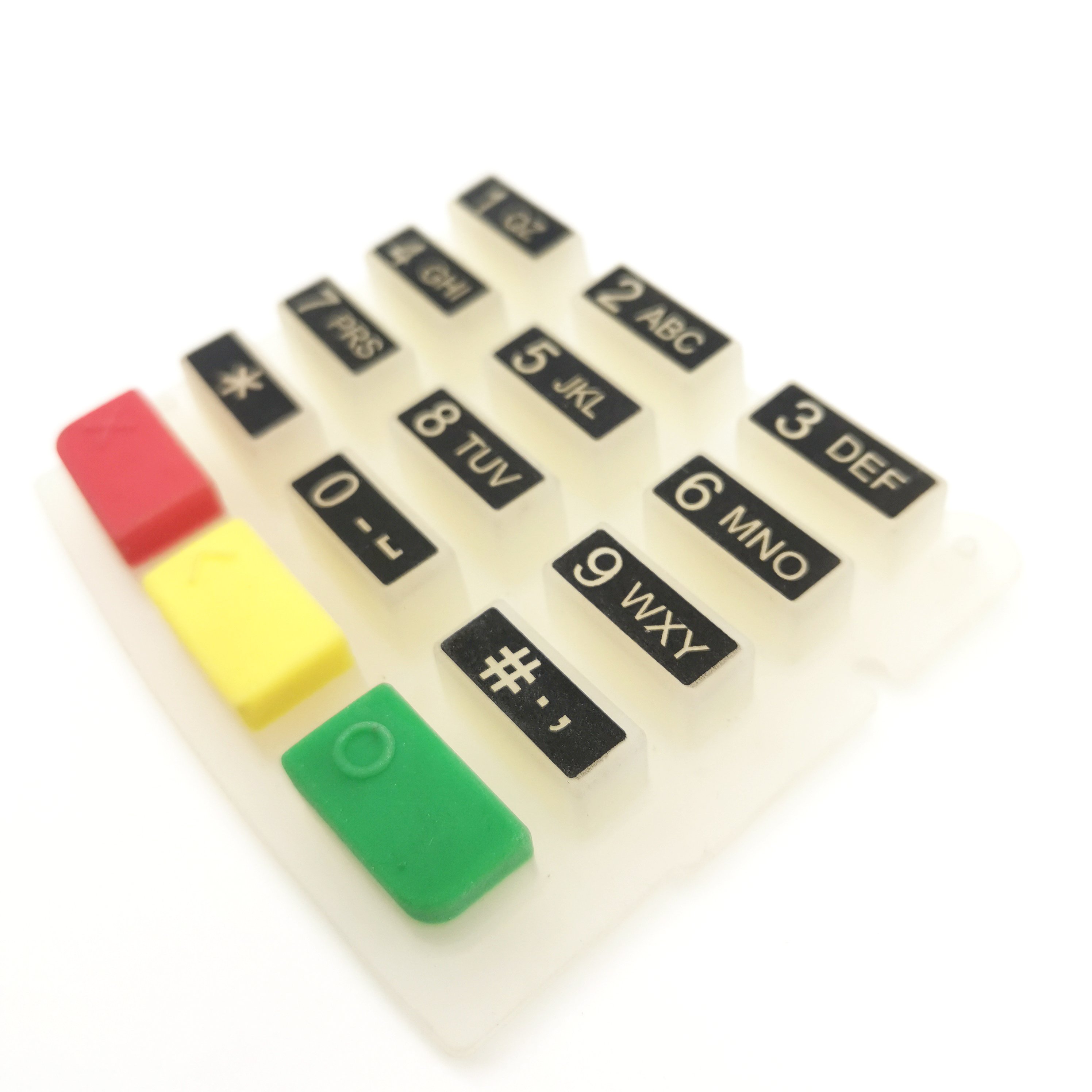 OEM Silicone Rubber Keypad High Wear-resistant Anti-slip Spray Coated Custom Remote Control Silicone Buttons