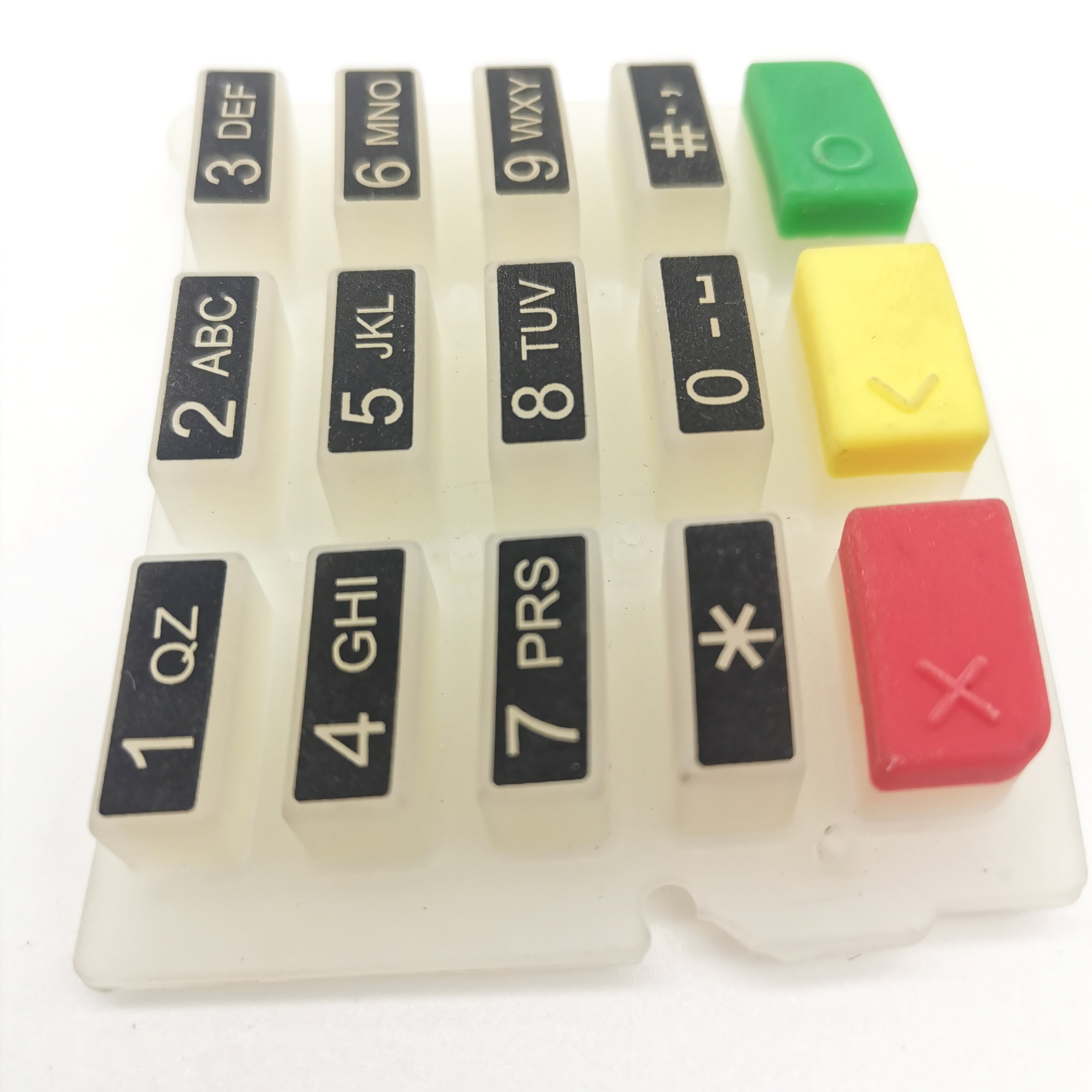 OEM Silicone Rubber Keypad High Wear-resistant Anti-slip Spray Coated Custom Remote Control Silicone Buttons