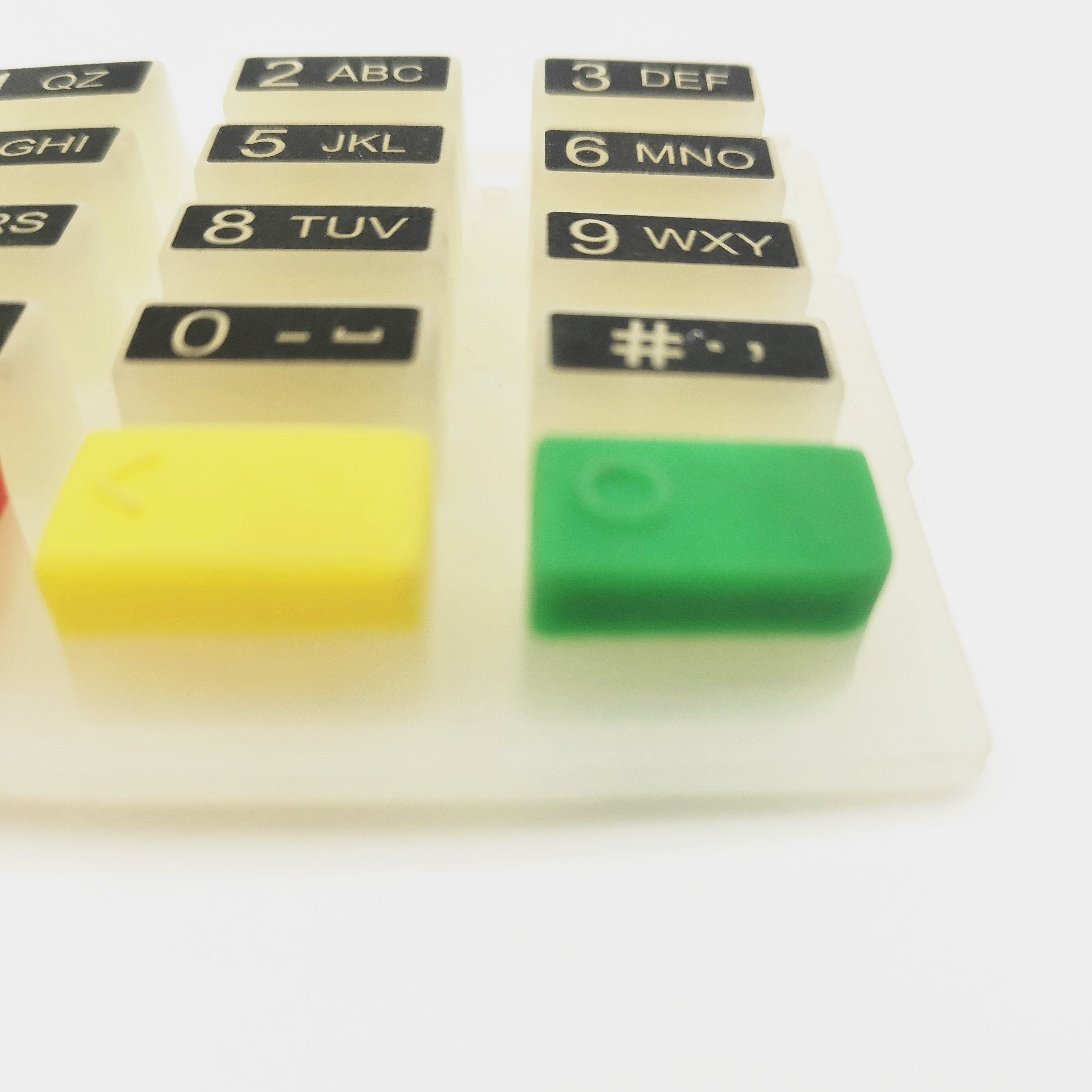 OEM Silicone Rubber Keypad High Wear-resistant Anti-slip Spray Coated Custom Remote Control Silicone Buttons