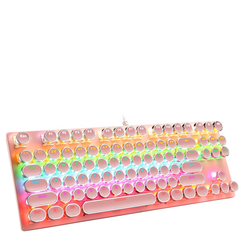 Single Backlit Keyboard Switches 87keys Mechanical Gaming Keyboard