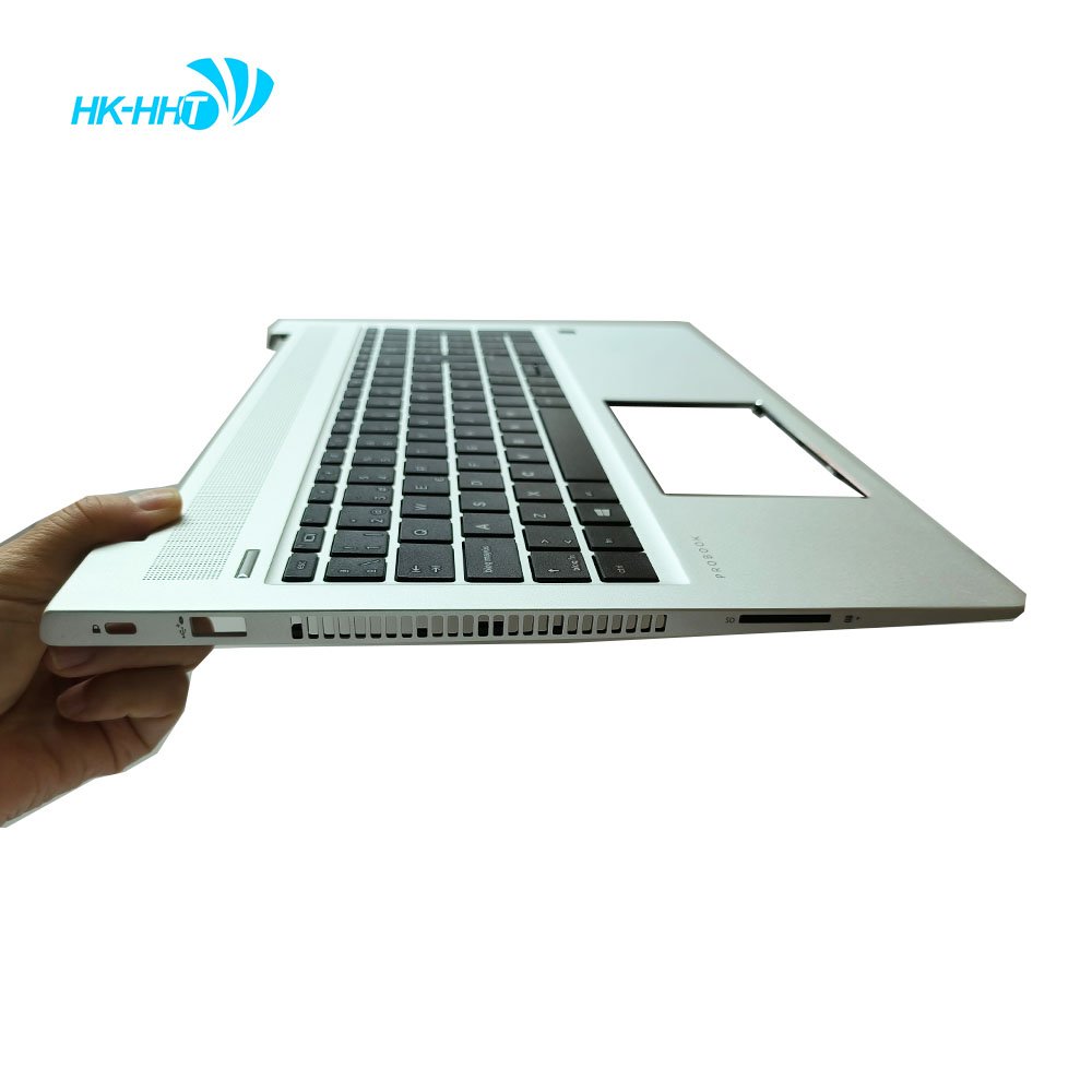 HK-HHT Laptop Palmrest with Spanish Keyboard FOR HP ProBook 450 G6 455 G6 450 G7 455 G7 silver