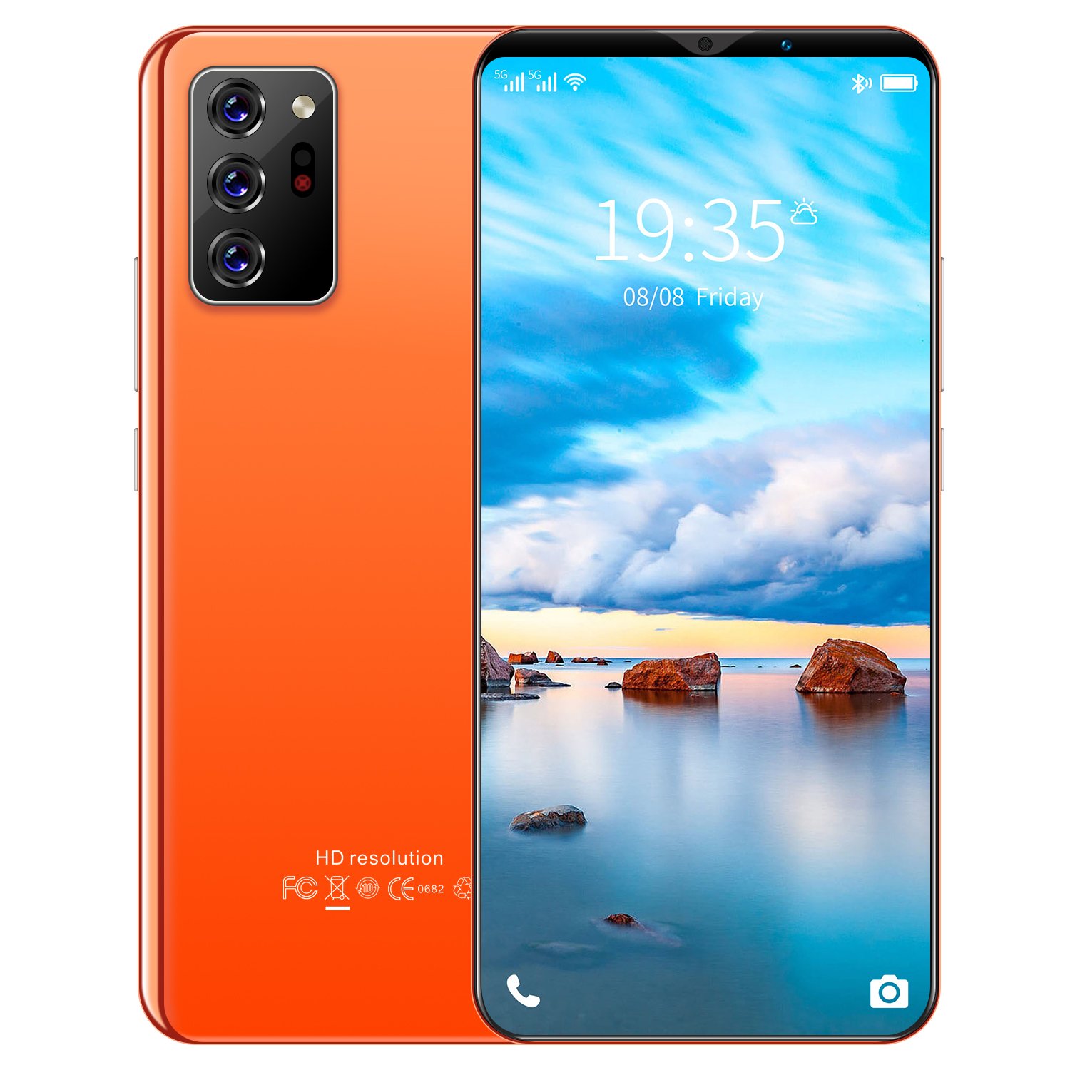 HSDF-Note30 Plus 12GB+512GB phones mobile 5G android11 MEMORY 6.38 inch HD Screen Dual SIM Deca Core mobile phone