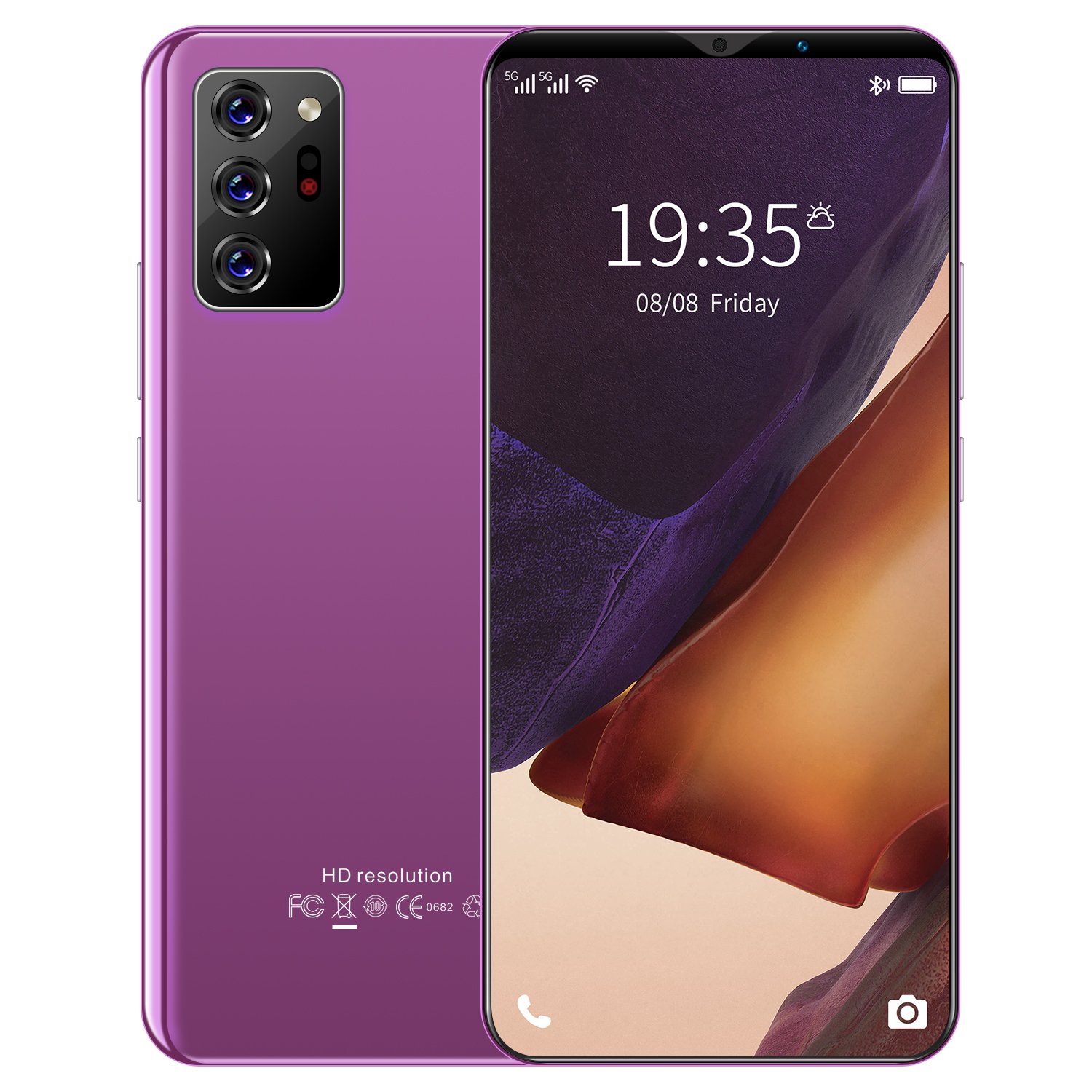 HSDF-Note30 Plus 12GB+512GB phones mobile 5G android11 MEMORY 6.38 inch HD Screen Dual SIM Deca Core mobile phone