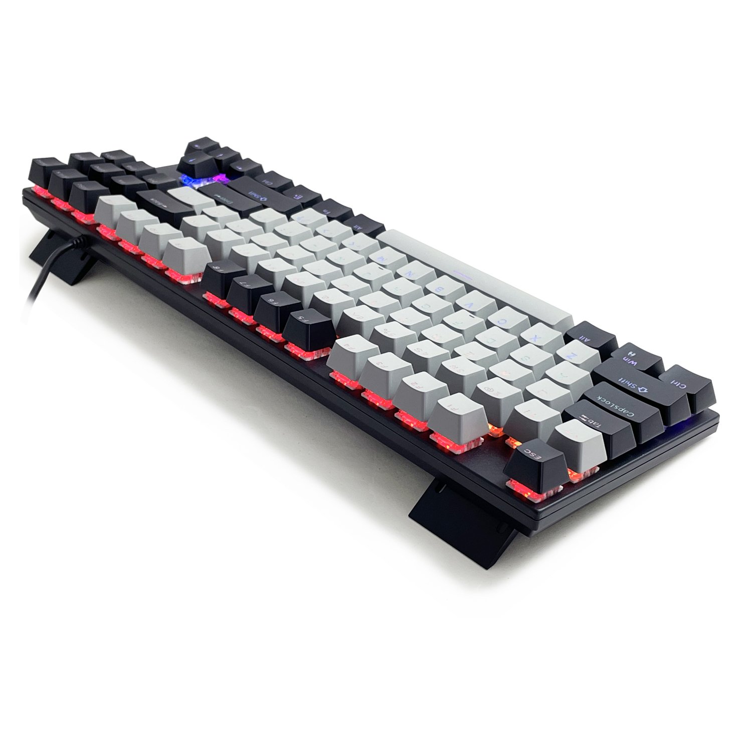 87-Key USB Wired Mechanical Multicolor Backlit Anti-ghosting Gaming Keyboard