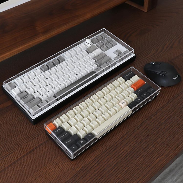 Clear Acrylic Keyboard Dust Cover Transparent Protective Cover for Mechanical Computer Gaming Keyboards