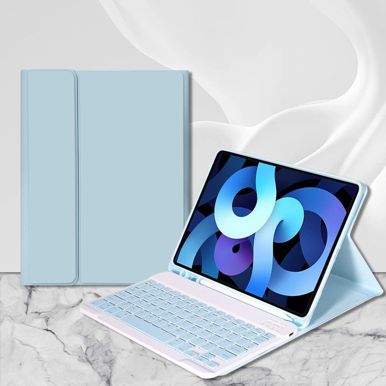Custom 2024 ipad Air11 Inch Cover With Flip Stand Magtice Leather bluetooth Keyboard Case For Ipad Air 4 5 10.9 detachable shell