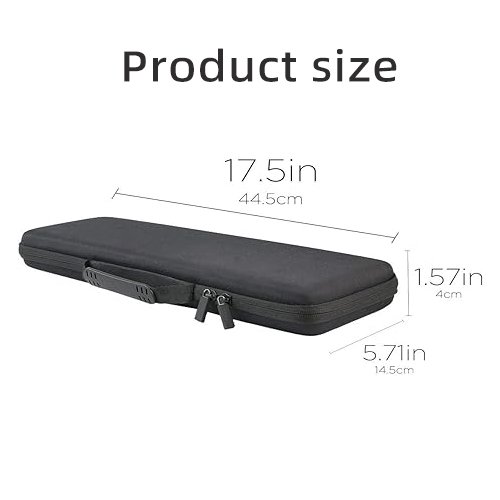 Universal keyboard Carrying Case Covers With Egg Foam Lightweight Plastic EVA Storage Case For Mechanical Keyboard & Cable