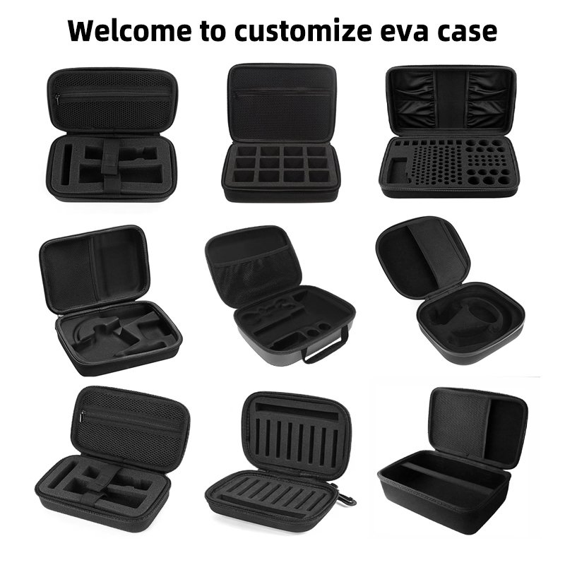Universal keyboard Carrying Case Covers With Egg Foam Lightweight Plastic EVA Storage Case For Mechanical Keyboard & Cable