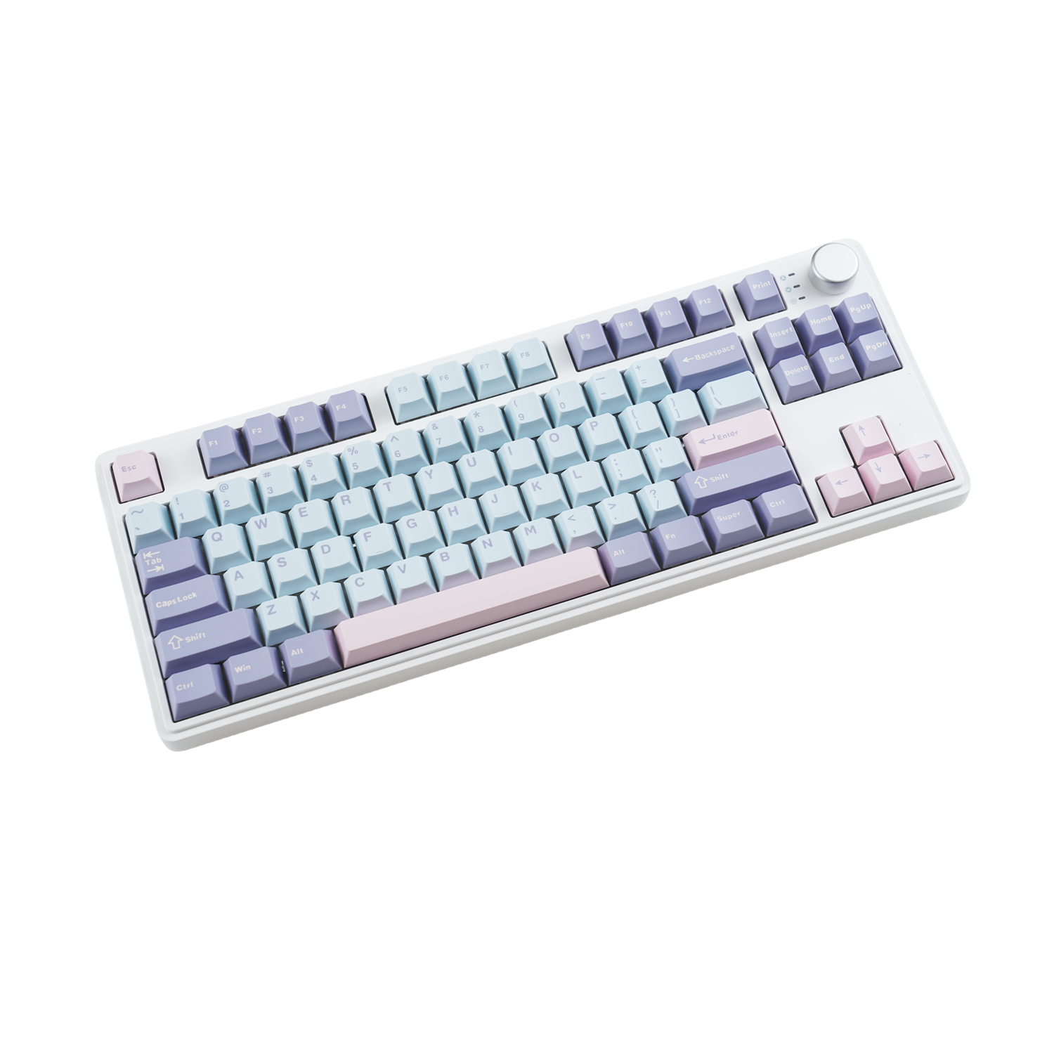 Best Selling Gaming Keyboard MK86 TKL RGB 3 Mode Mechanical Keyboard Hot Swappable Wireless with Metal Knob