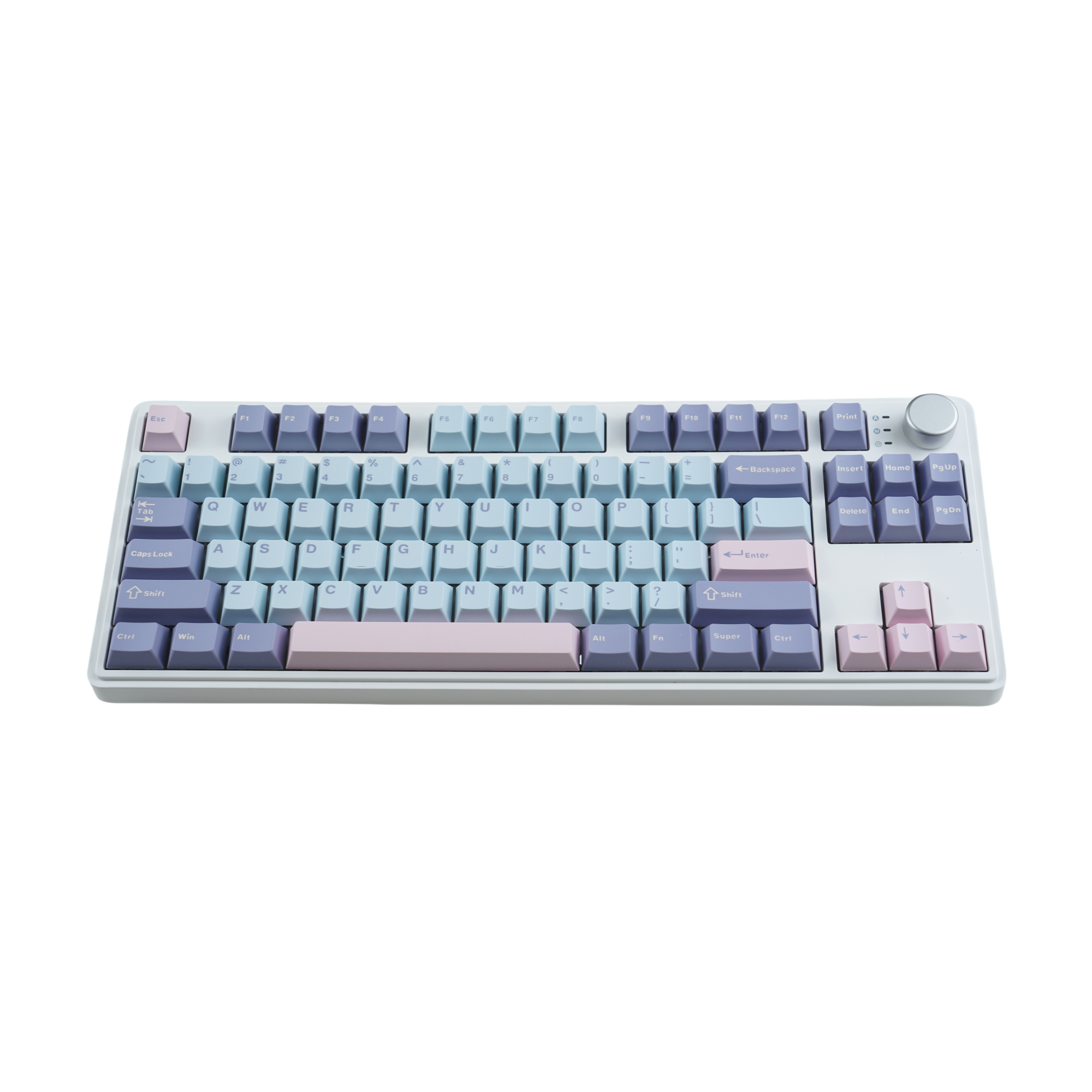 Best Selling Gaming Keyboard MK86 TKL RGB 3 Mode Mechanical Keyboard Hot Swappable Wireless with Metal Knob