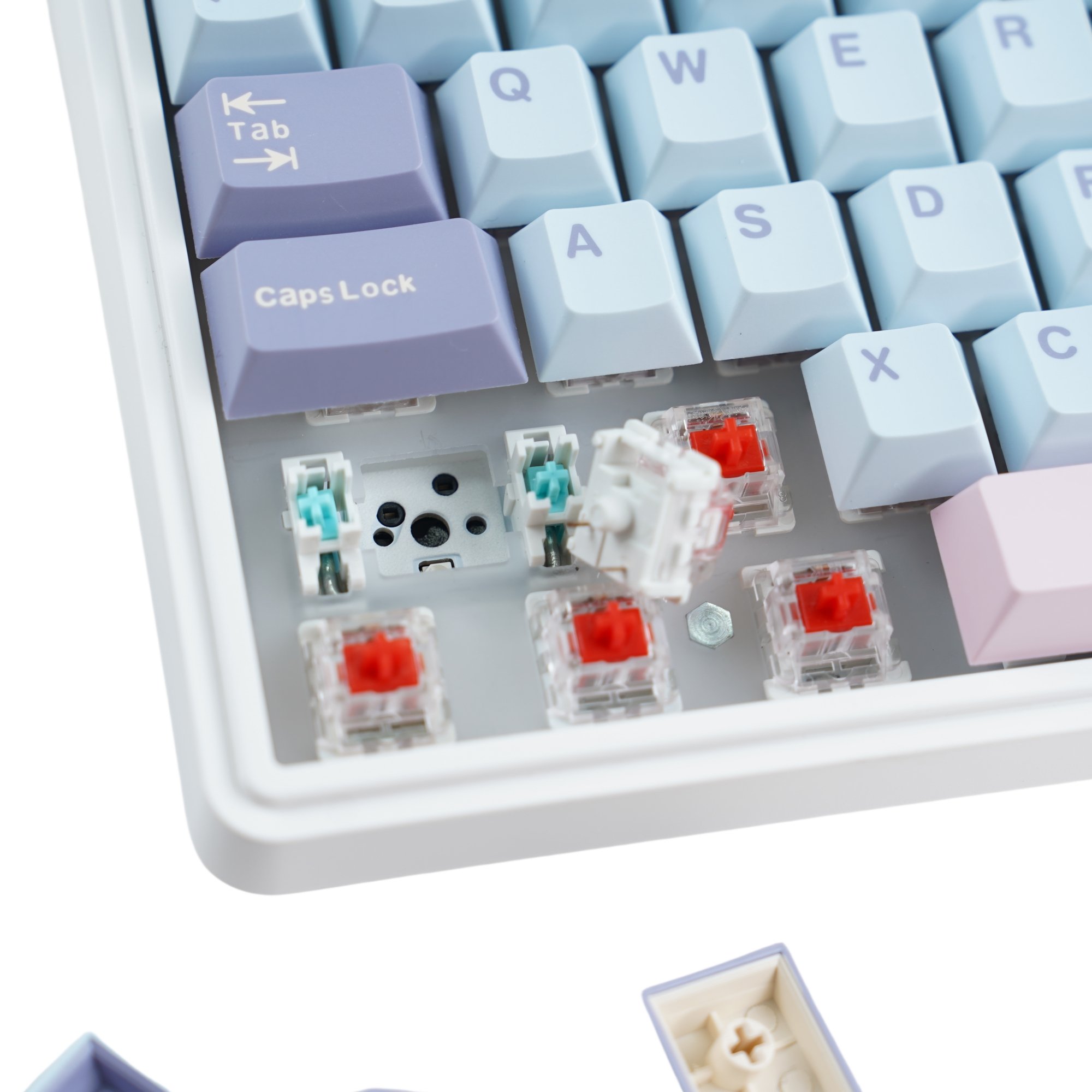 Best Selling Gaming Keyboard MK86 TKL RGB 3 Mode Mechanical Keyboard Hot Swappable Wireless with Metal Knob