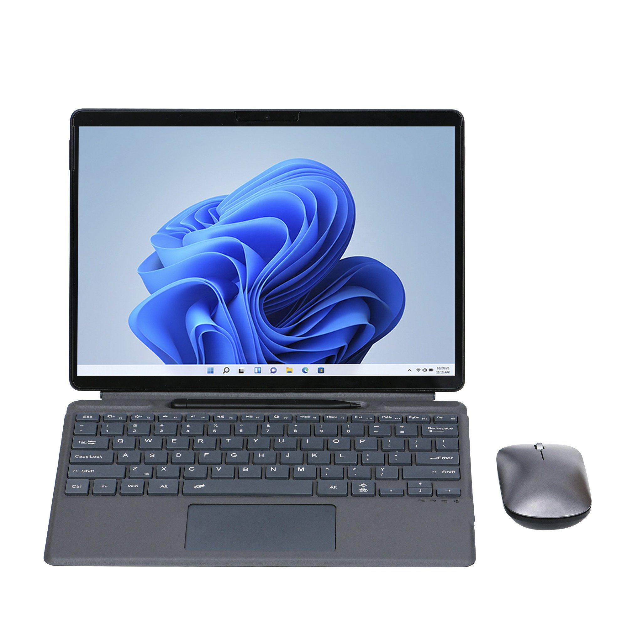 Lightweight Slim Wireless Keyboard for Microsoft Surface Pro 8/X Magic Backlight Keyboard Cover with Pen Slot