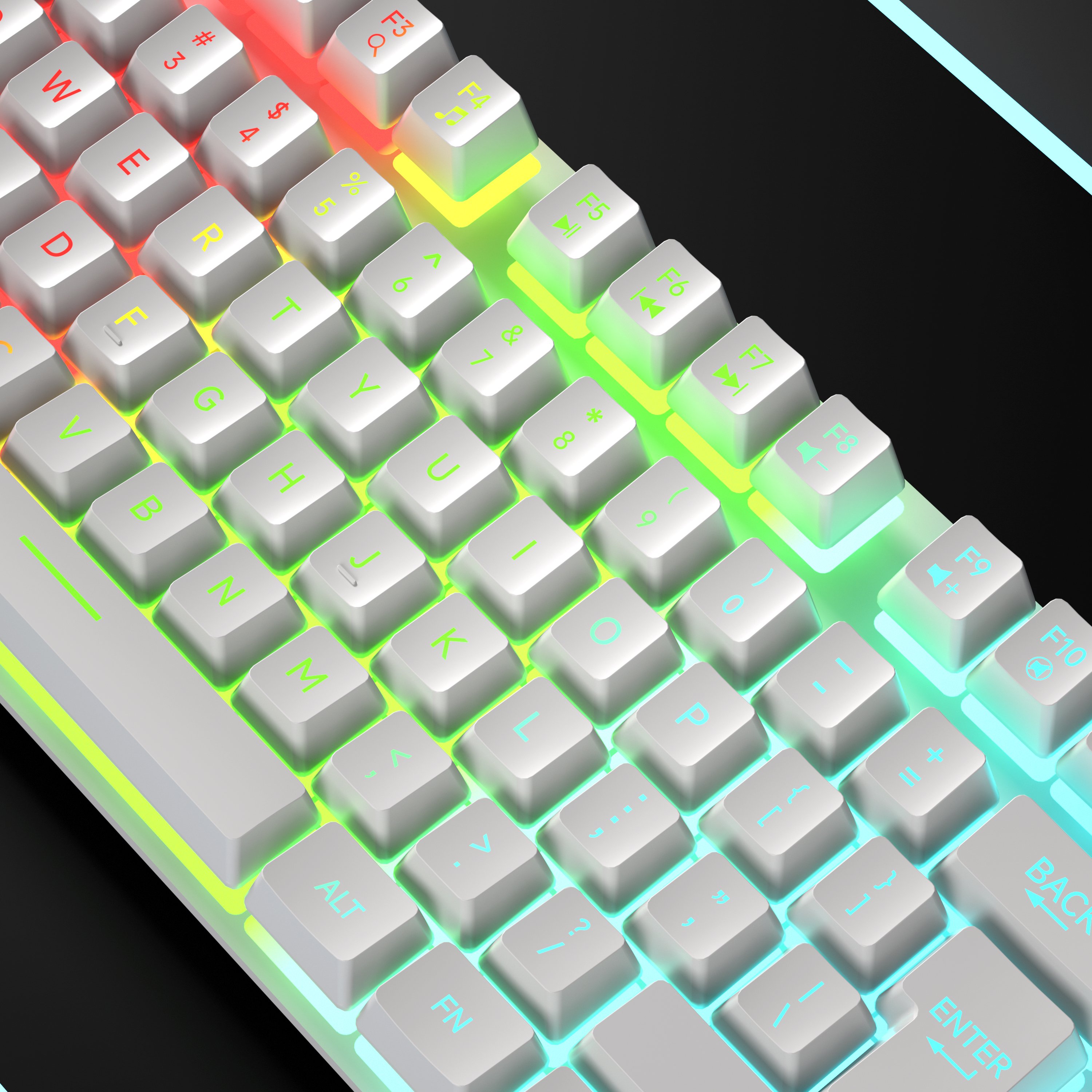 RGB Backlit Customizable Gaming Keyboards with Language and Logo Options computer keyboard