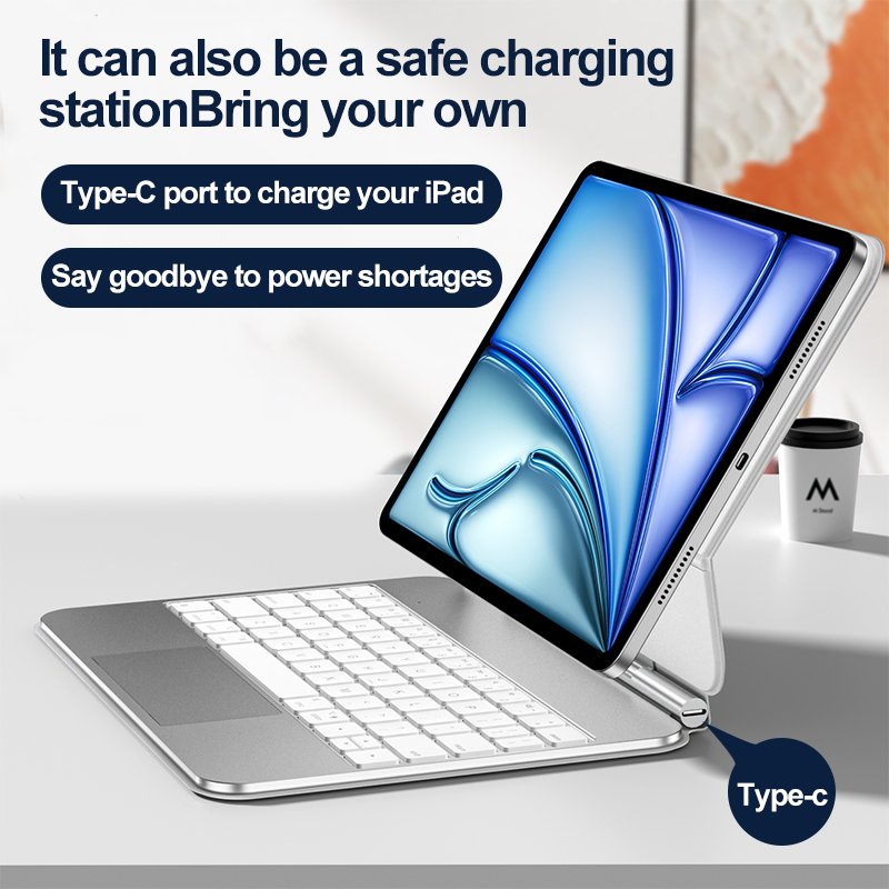 Smart Wireless No need to recharge BT Smart Trackpad Keyboard Magnetic Magic Keyboard Case For iPad Pro 11 For iPad Air 10.9