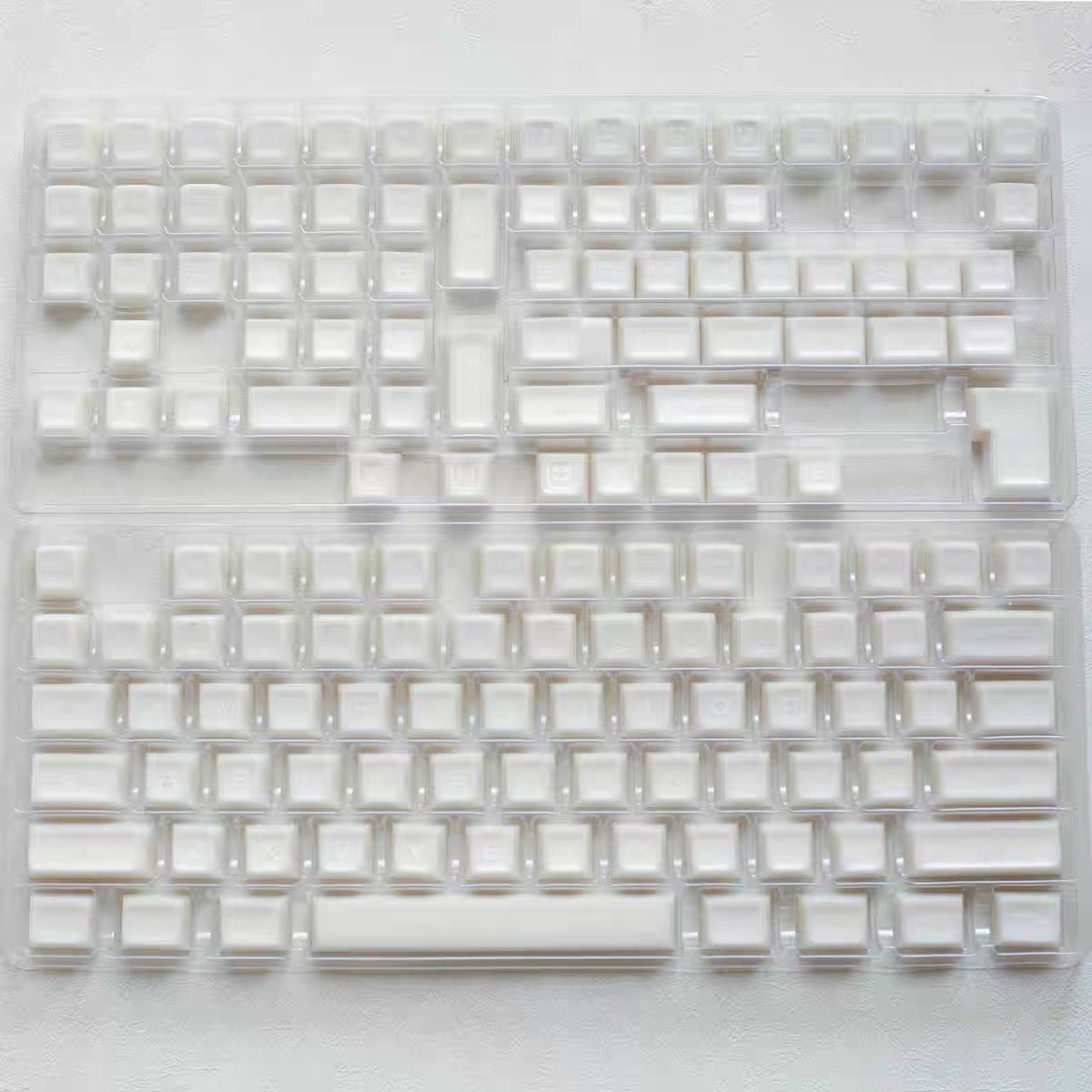 160 Keys White Ice Translucent Double Shot Keycaps Sa Profile For Alice Layout Mx Switch Oem Mechanical Keyboard Keycaps