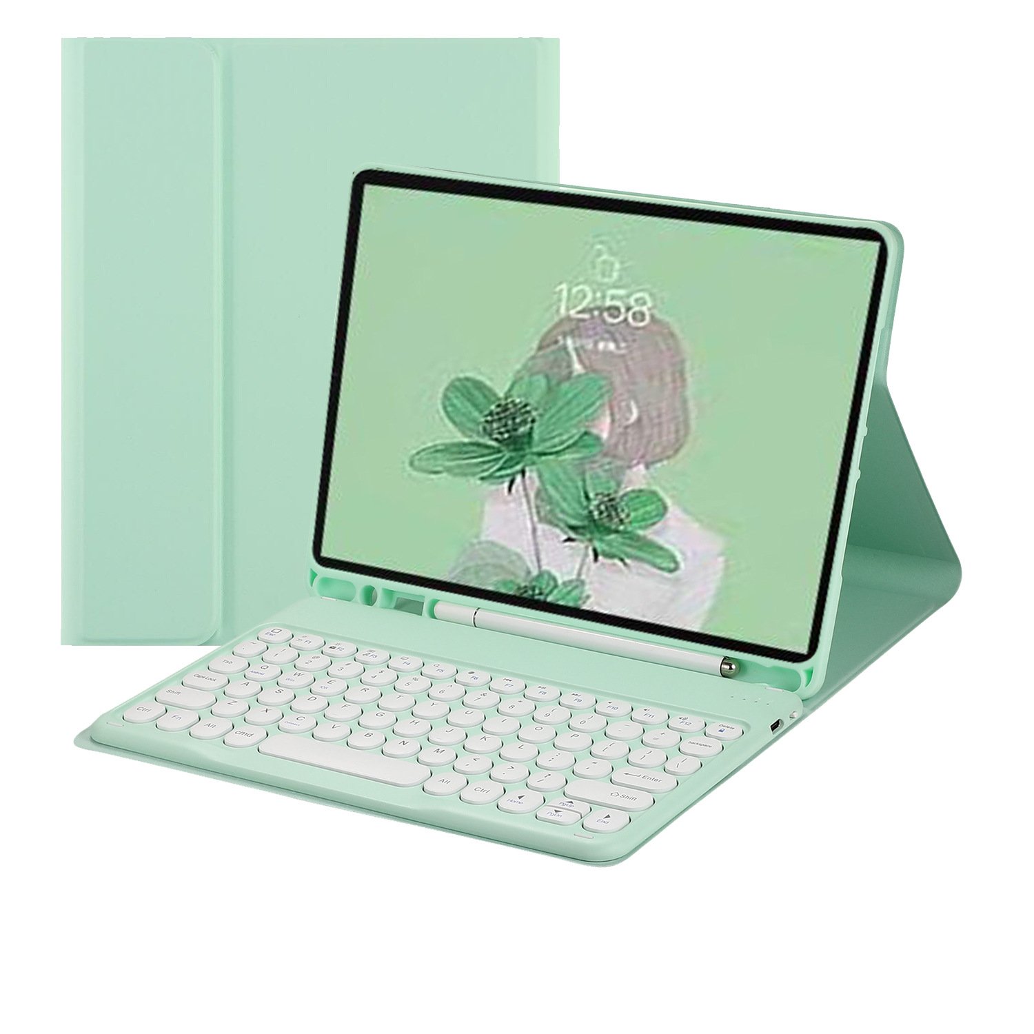 Luxury PU Leather Integrated Keyboard Case for iPad Pro 12.9 2023 and Pro 2024 Air 2024 M4 13 Inch Tablet Covers & Cases