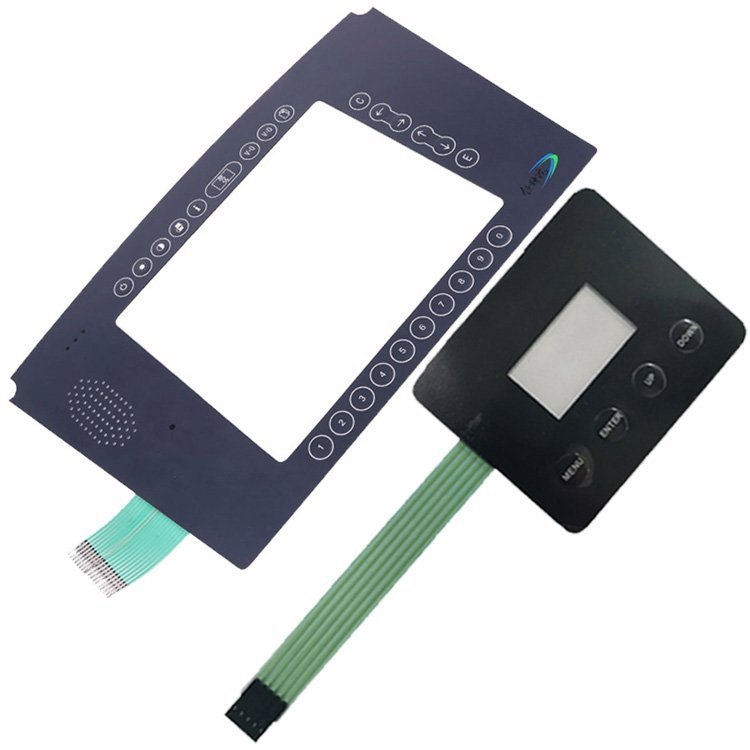 Low Moq Price Custom Design PC Label Sticker Membrane Button Keypad keyboard Membrane Switch With Led Illuminated
