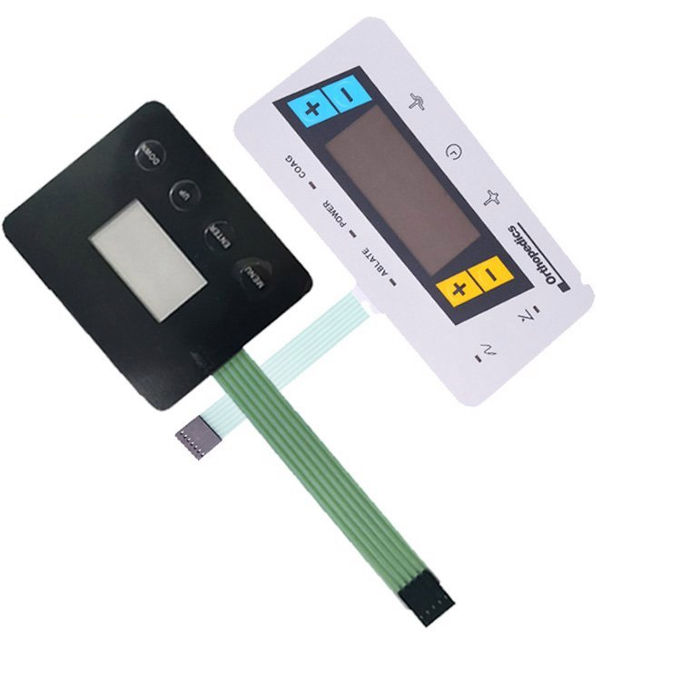 Low Moq Price Custom Design PC Label Sticker Membrane Button Keypad keyboard Membrane Switch With Led Illuminated