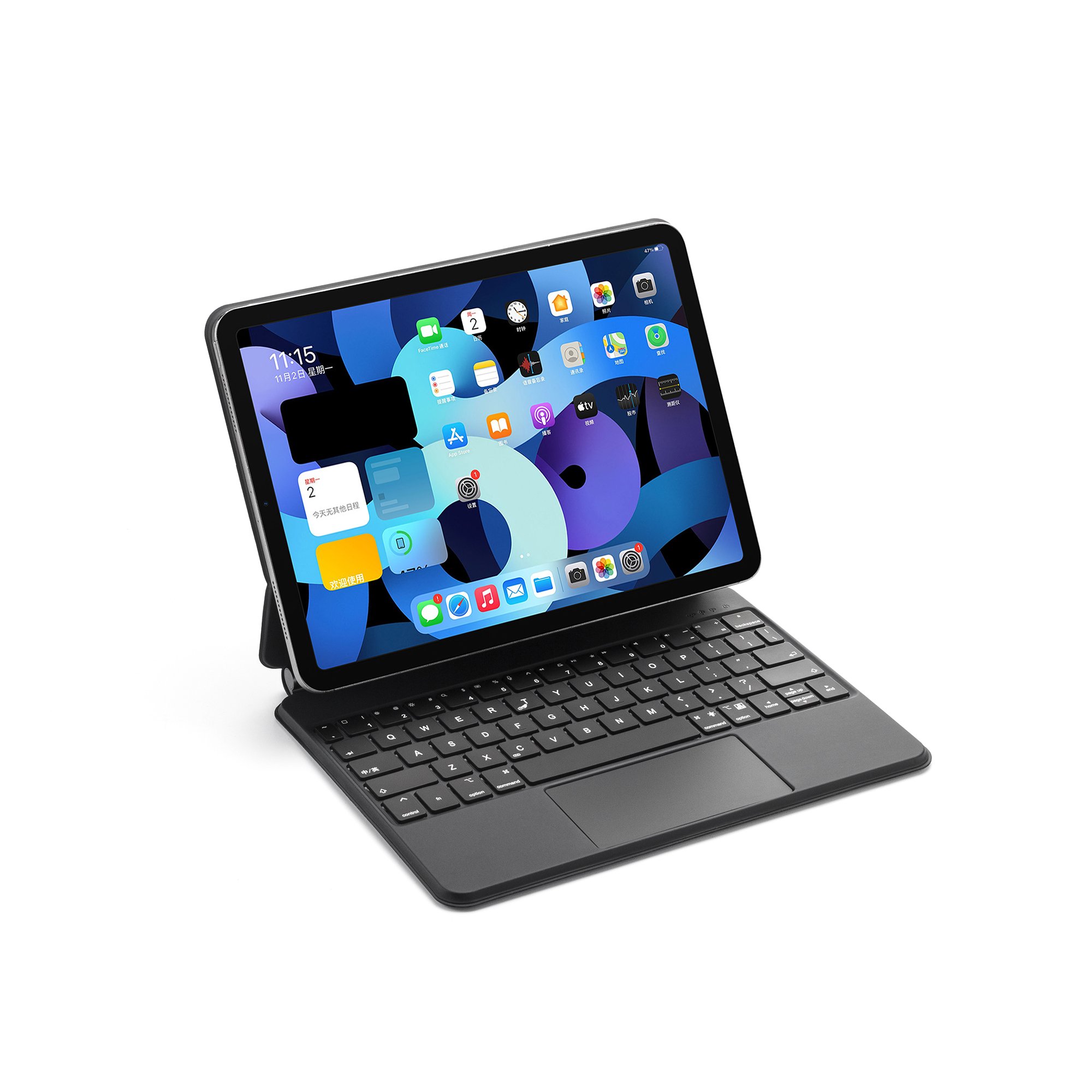 2024 Magnetic leather detachable wireless keyboard with cover case with touch pad for iPad Pro 11&iPad air 4& 5 10.9 inch
