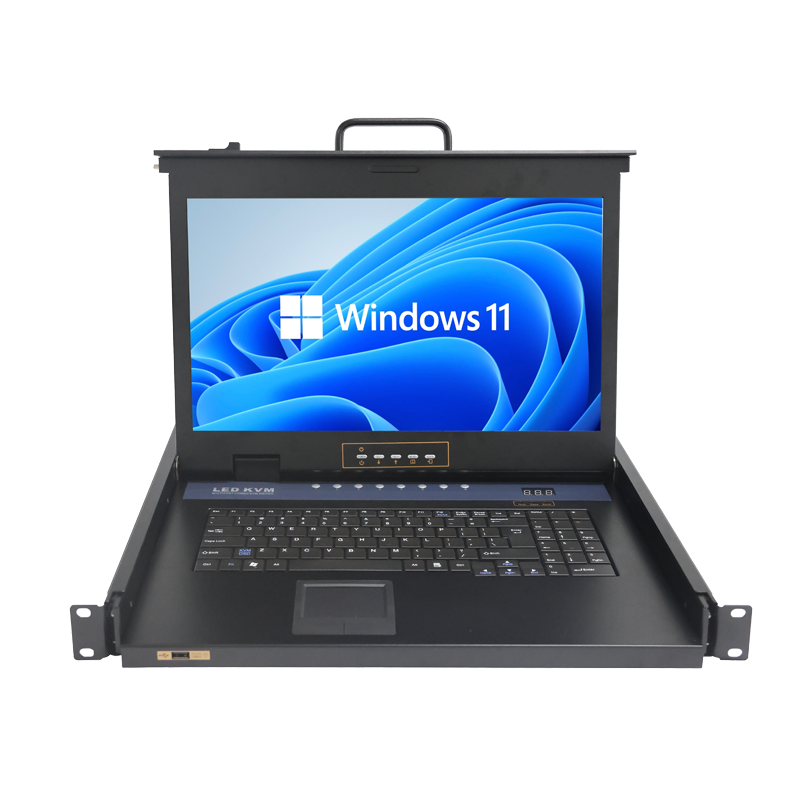KVM-17300H series 17.3 inch LED HD drawer over IP CAT5 8ports/16ports