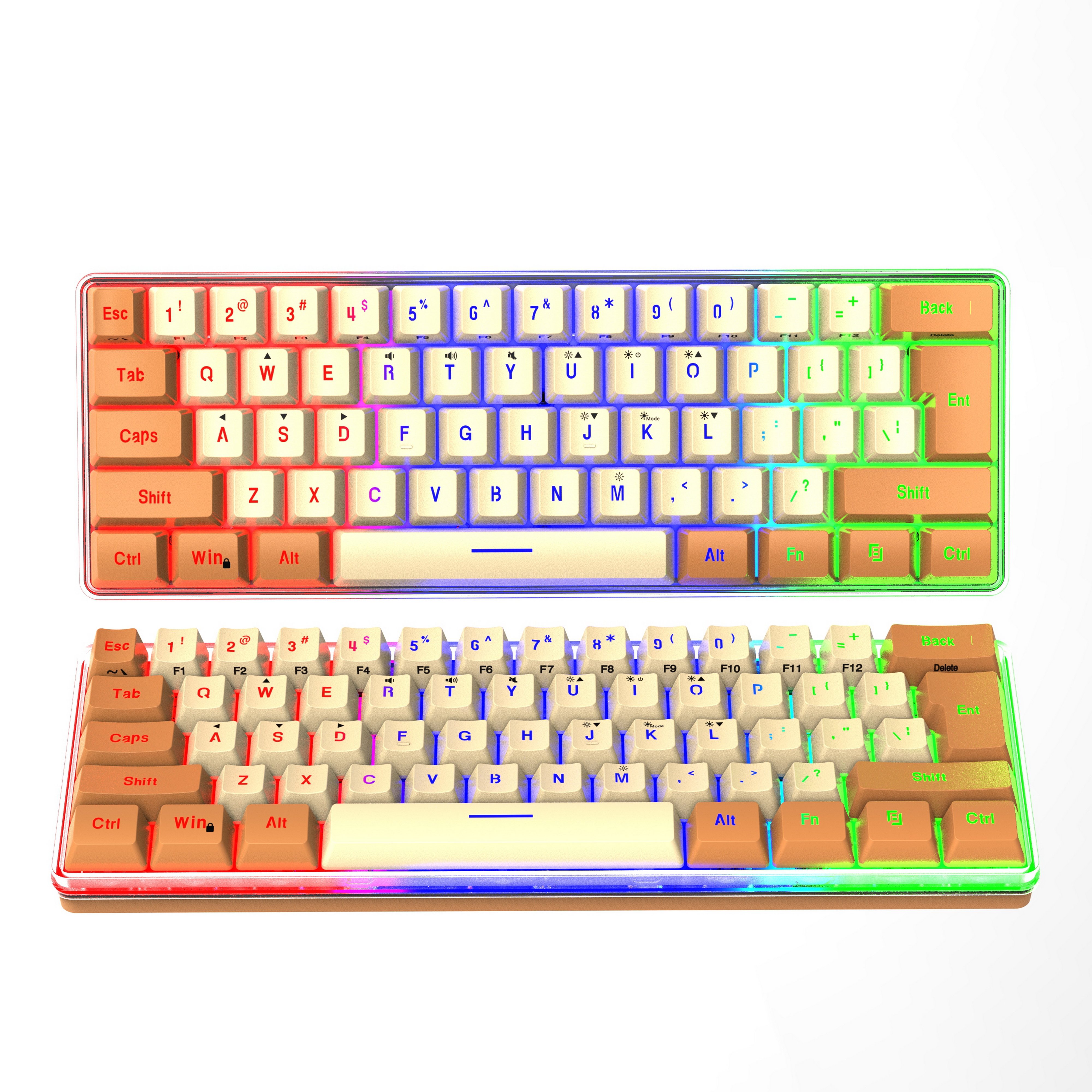 SAMA Custom Keyboard 61 Keys Wired Lighting Switch Gaming Keyboard 60% Keyboard