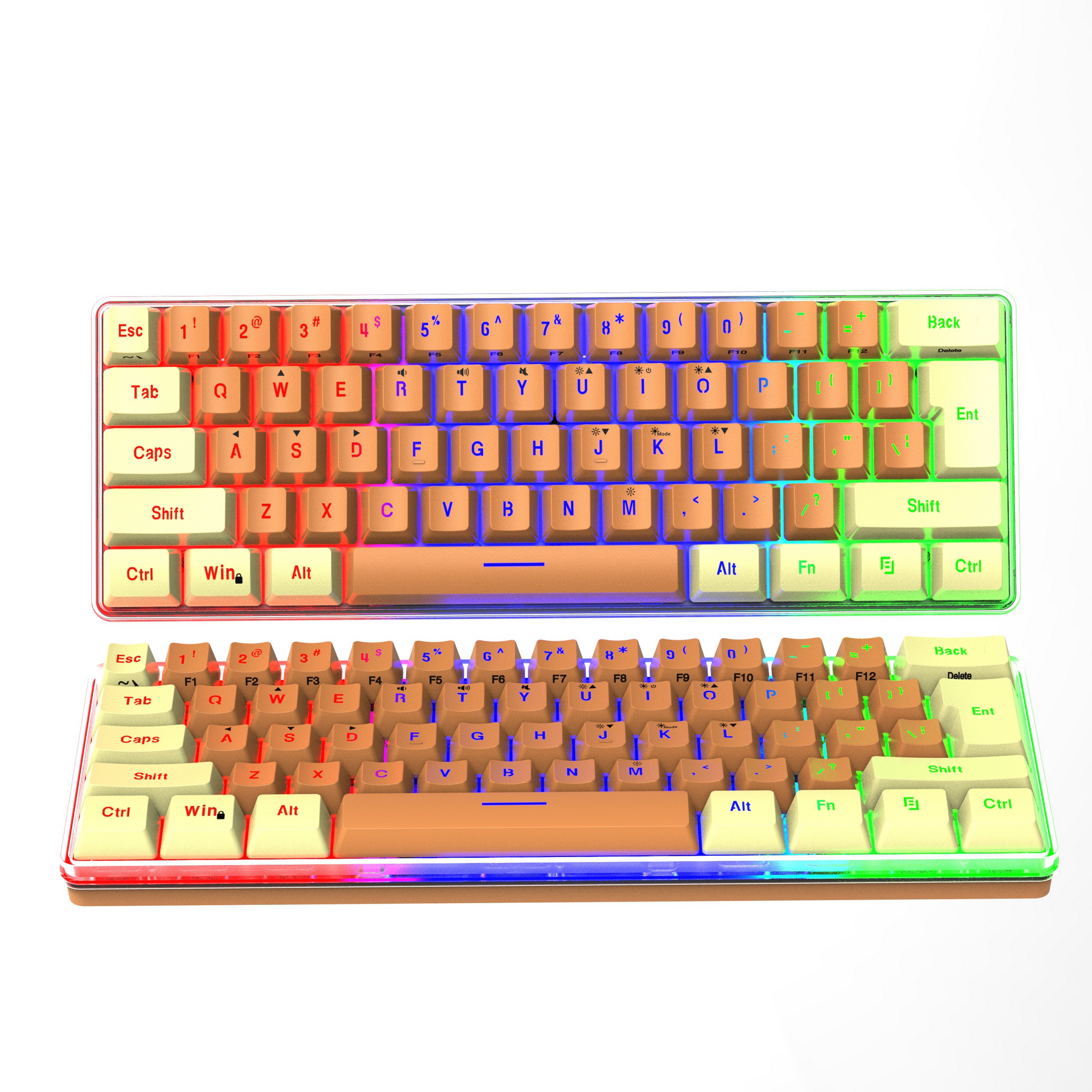 SAMA Custom Keyboard 61 Keys Wired Lighting Switch Gaming Keyboard 60% Keyboard