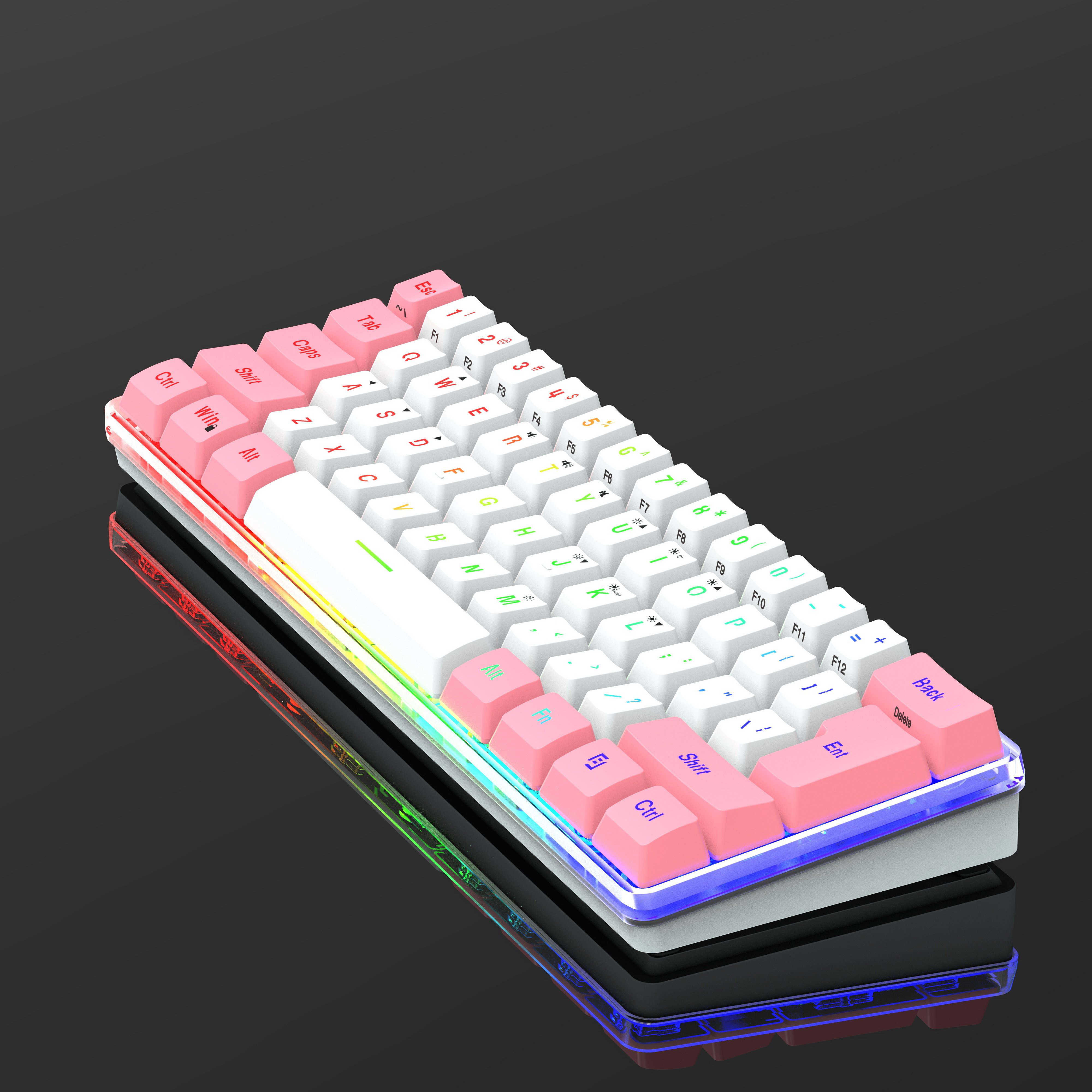 SAMA Custom Keyboard 61 Keys Wired Lighting Switch Gaming Keyboard 60% Keyboard