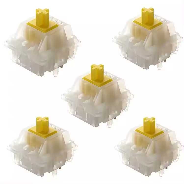 Factory Wholesale Customize OEM DIY Gateron KS-3 X1 linear 5 Pin Gaming Milky Yellow Pro Mechanical Keyboard Switch