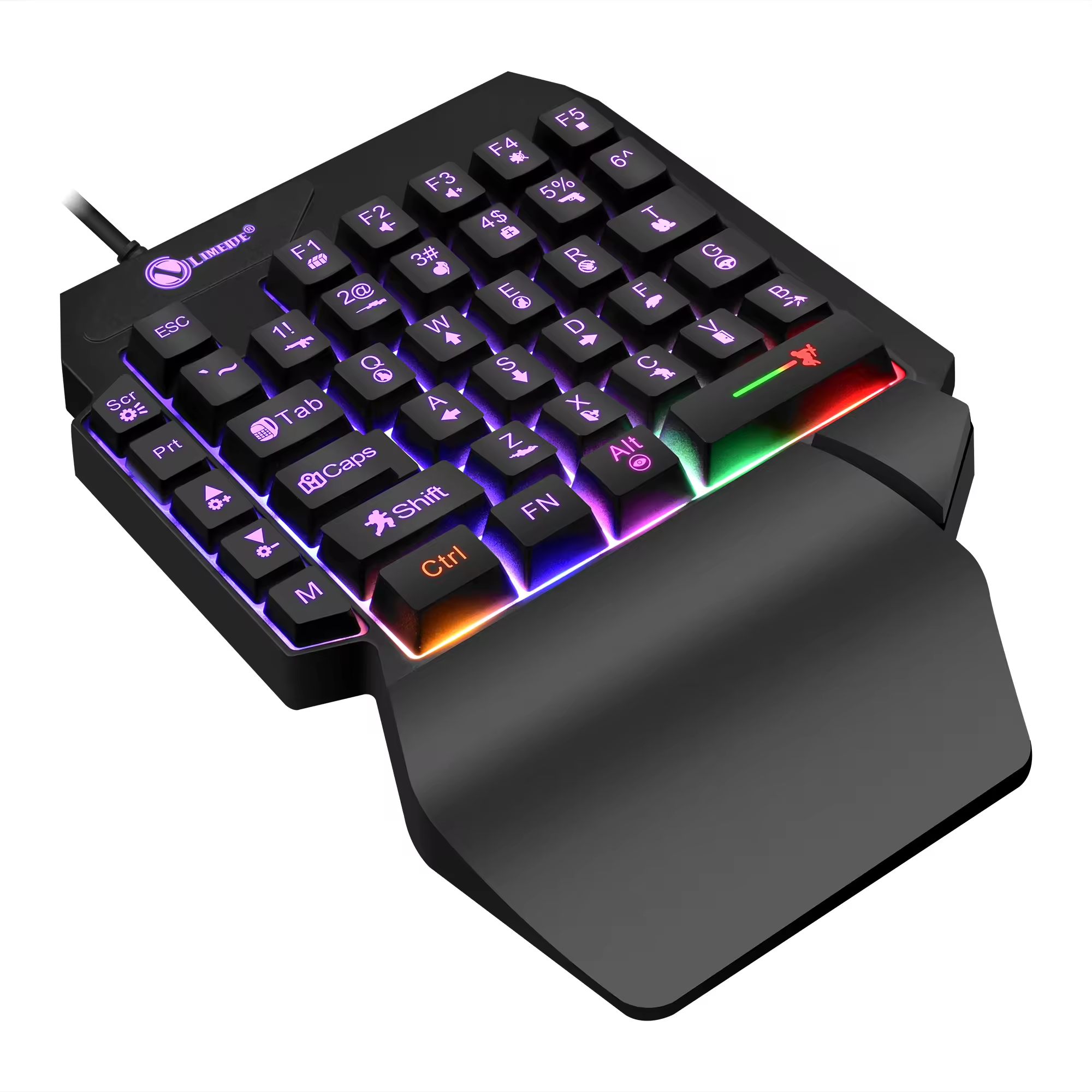 Mechanical Portable One Hand Wired Gaming Keyboard For Gaming Accessories Wired Keyboard for PC desktop gaming mini keyboard