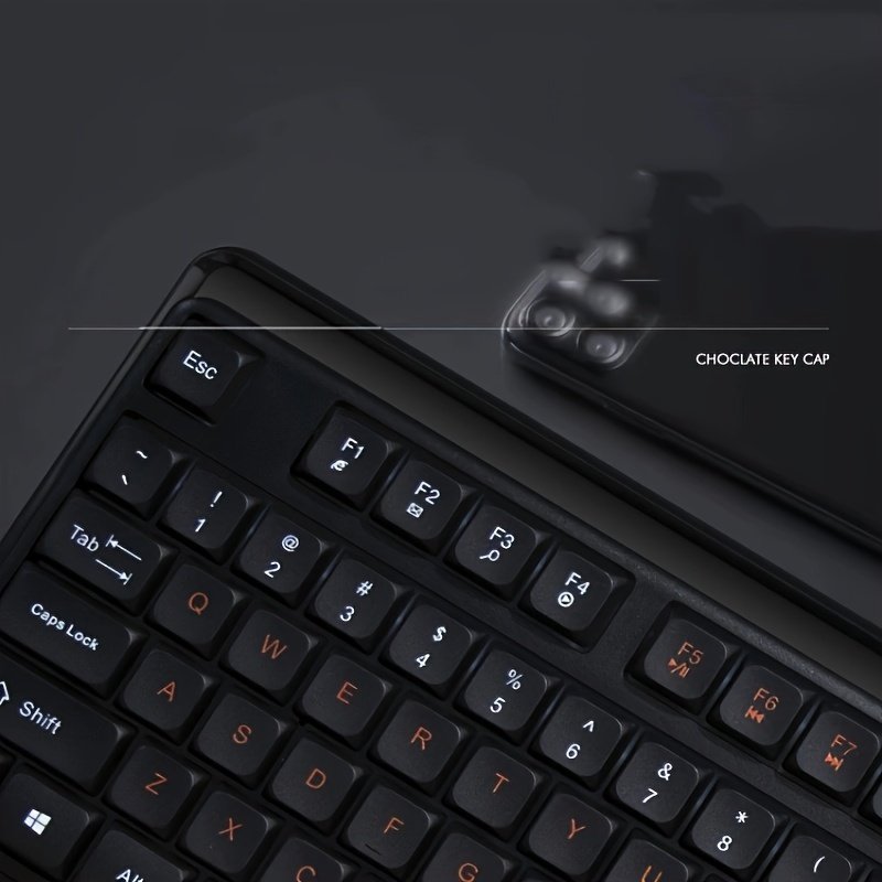 104Keys RGB Keyboard With ABS Keycap Full Size Computer Keyboard Wired Usb Office Keyboard For Windows Mac Pc