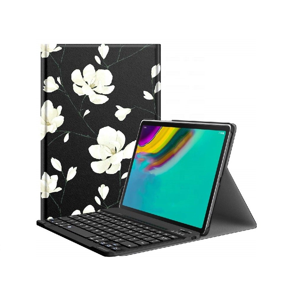 MoKo PU Leather Detachable Keyboard Cover Case for Samsung Galaxy S5e