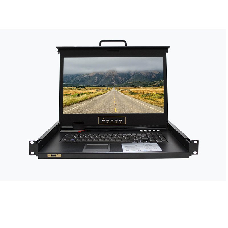 KVM-1500MU series 15 inch LED HD drawer over IP CAT5 1port/4ports/8portS/16ports