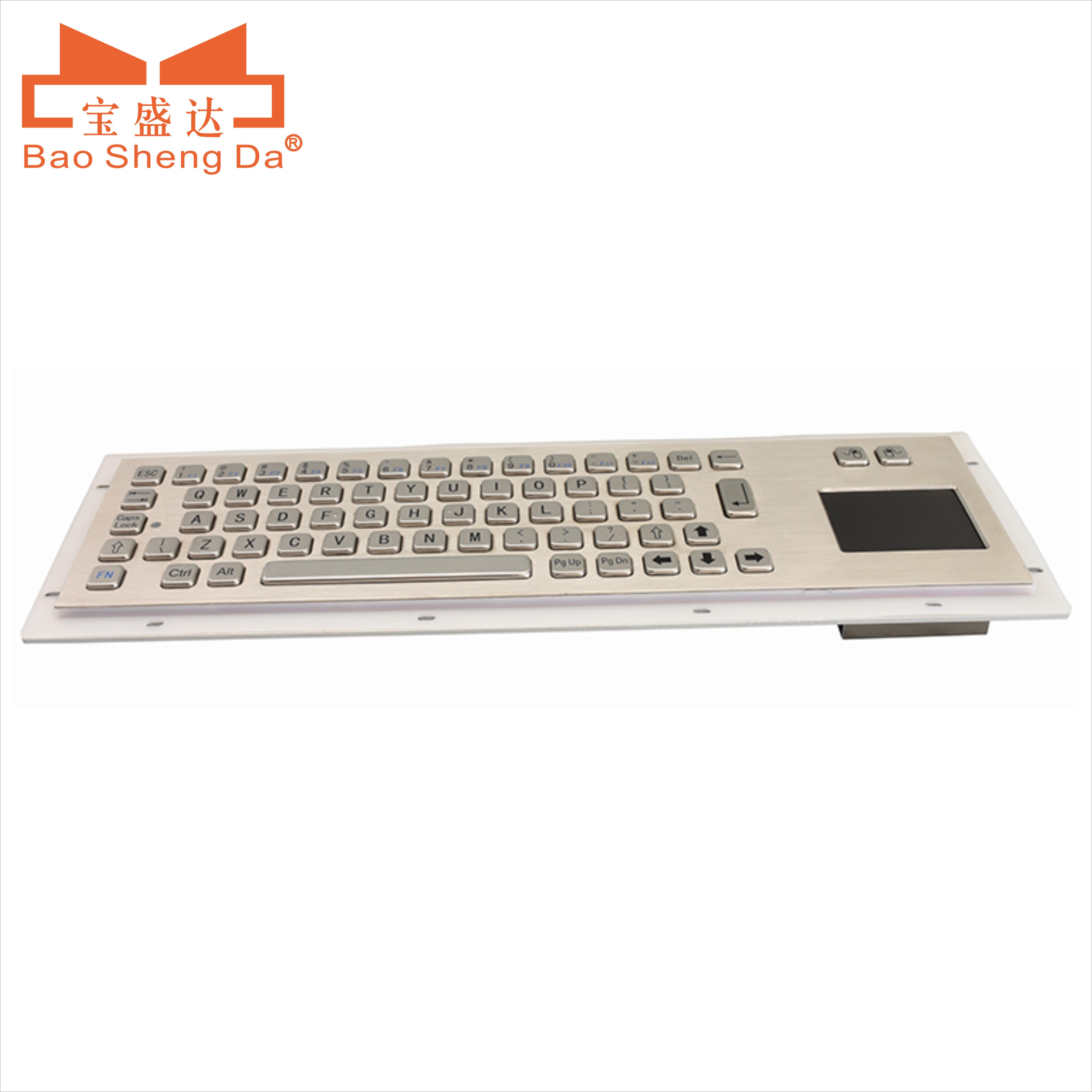 2023 Hot Selling Golden Supplier Metal Keyboards With Switches Metal Keypad With Back Light Touch Plane