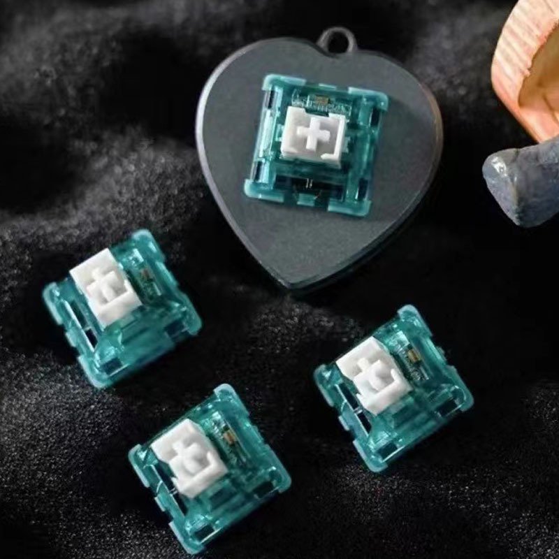 Weikay Hot-Swappable Magnetic Bluish Green RGB Keyboard Switches Genre Keyboard Switches