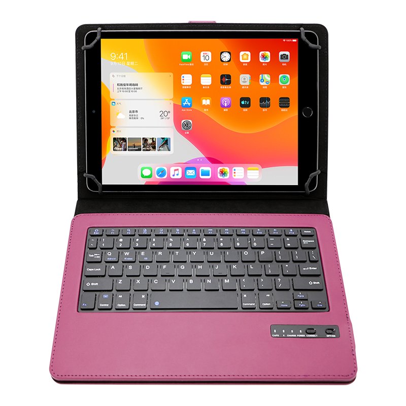 Universal Tablet keyboard 10.1 inch Android Tablet Case with Keyboard Wireless Bluetooth Keyboard PU Leather Folio Book Cover