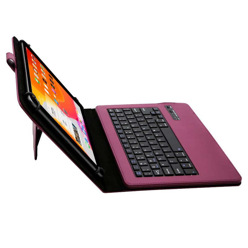 Universal Tablet keyboard 10.1 inch Android Tablet Case with Keyboard Wireless Bluetooth Keyboard PU Leather Folio Book Cover