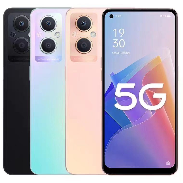 Original Oppo A96 5G Mobile Phone 6.43 Inches 8GB+128GB Snapdragon 695 Octa-Core Android 11 Camera 48.0MP 4500mAh Smartphone