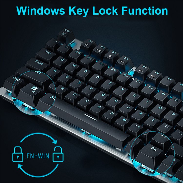 Rapoo V530 Custom Optical Switch Wired Rgb 104Key Feel Cyan Keycaps Waterproof Keyboard Gaming Mechanical Pcb