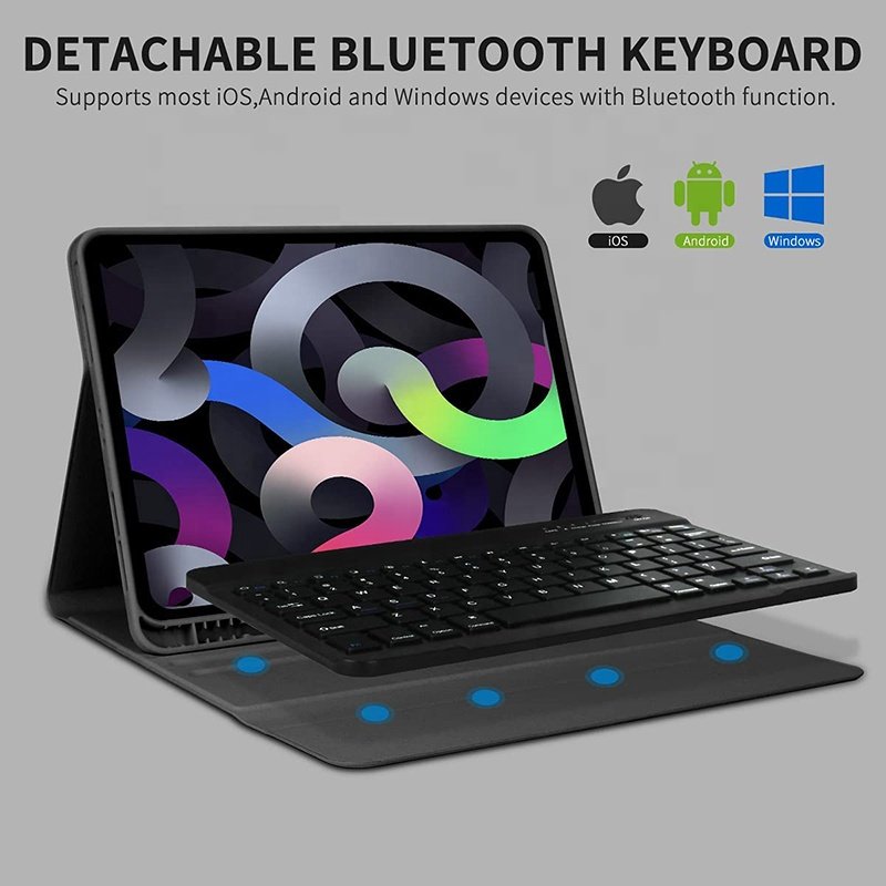 Detachable Keyboard Case for iPad Pro 11inch and keyboard cover for iPad 10.9inch (4th/3rd/2nd/1st 2022/2021/2020/2018)&Air 5/4