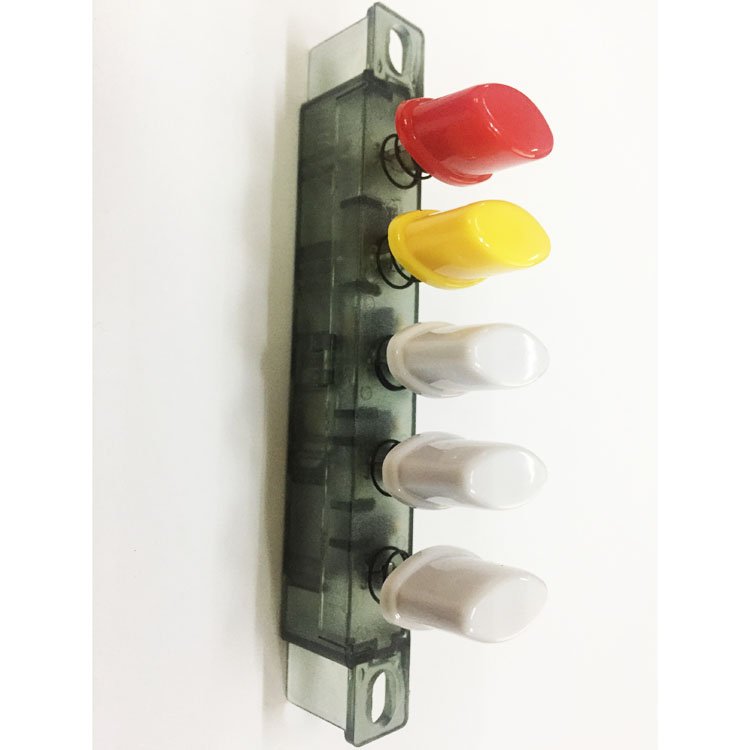 Towei 3800-5M plastic push button switch supplier 1A-125V 1(0.5)A-250V 4 speed 5 position mechanical range hood keyboard switch