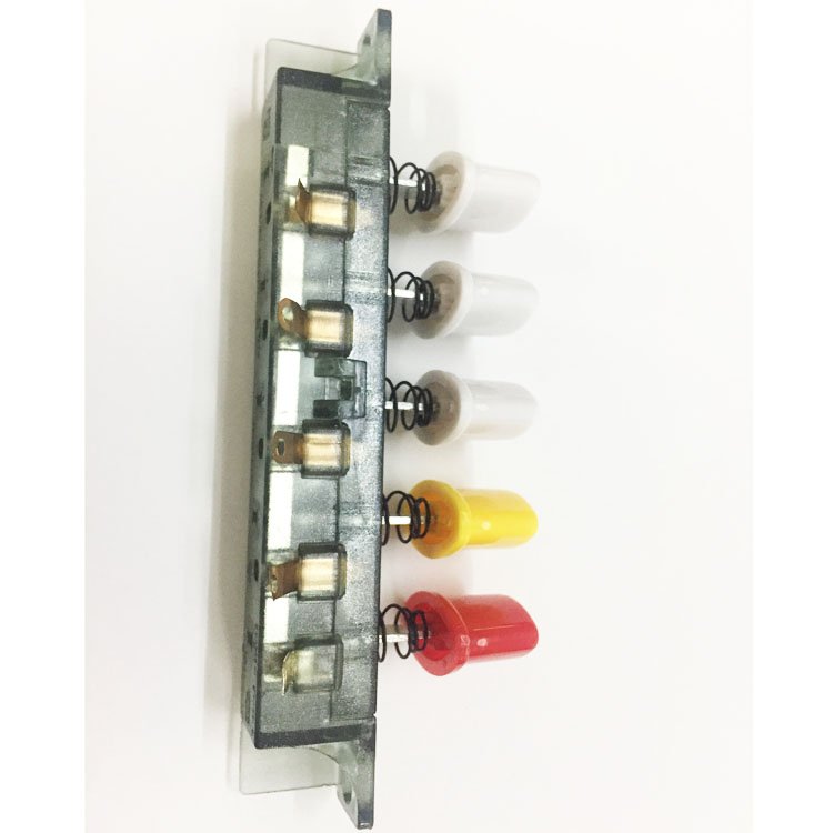 Towei 3800-5M plastic push button switch supplier 1A-125V 1(0.5)A-250V 4 speed 5 position mechanical range hood keyboard switch